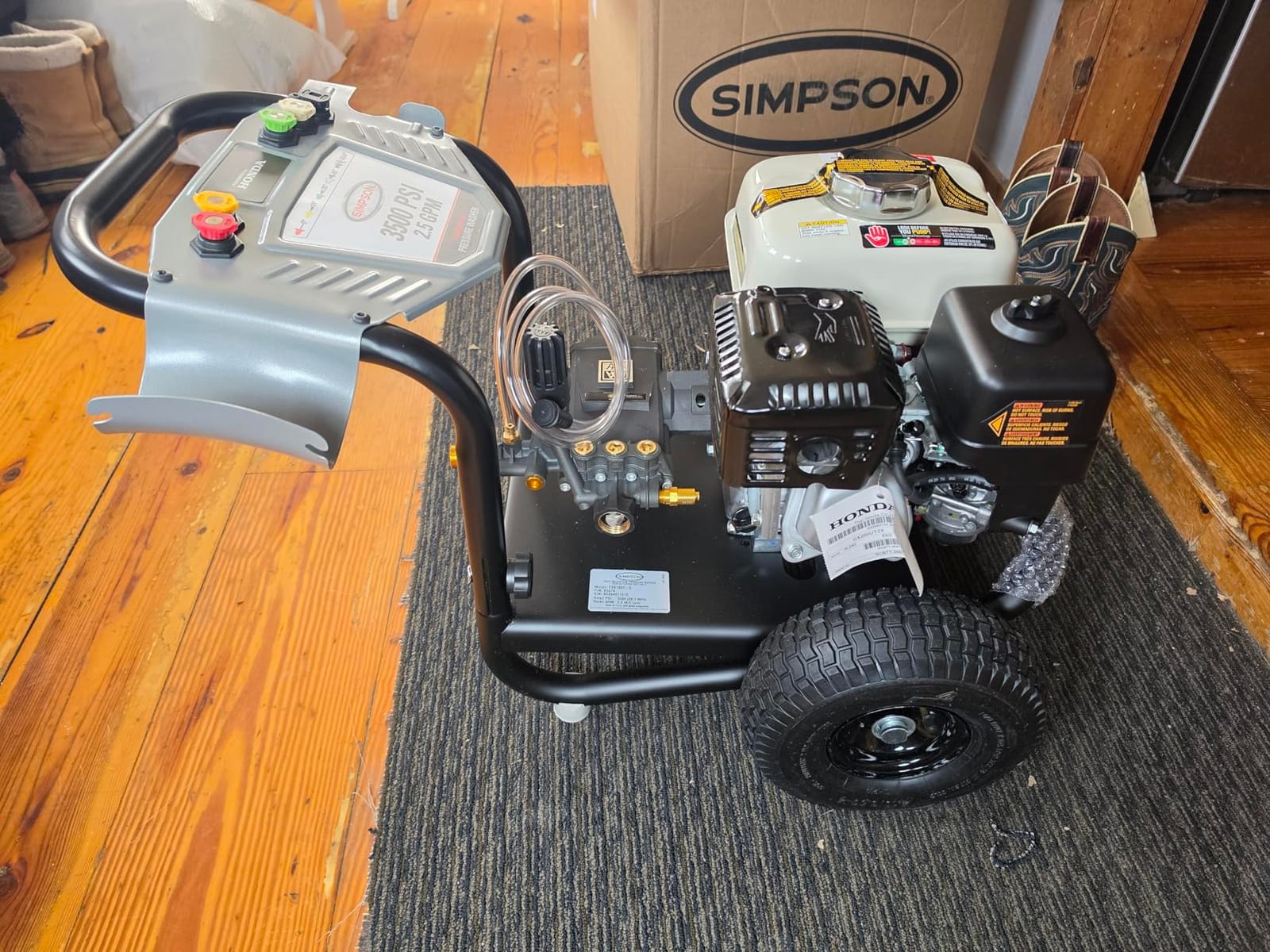 Simpson PowerShot 3500 PSI Gas Pressure Washer, 2.5 GPM, Honda GX200 Engine customer photo 2