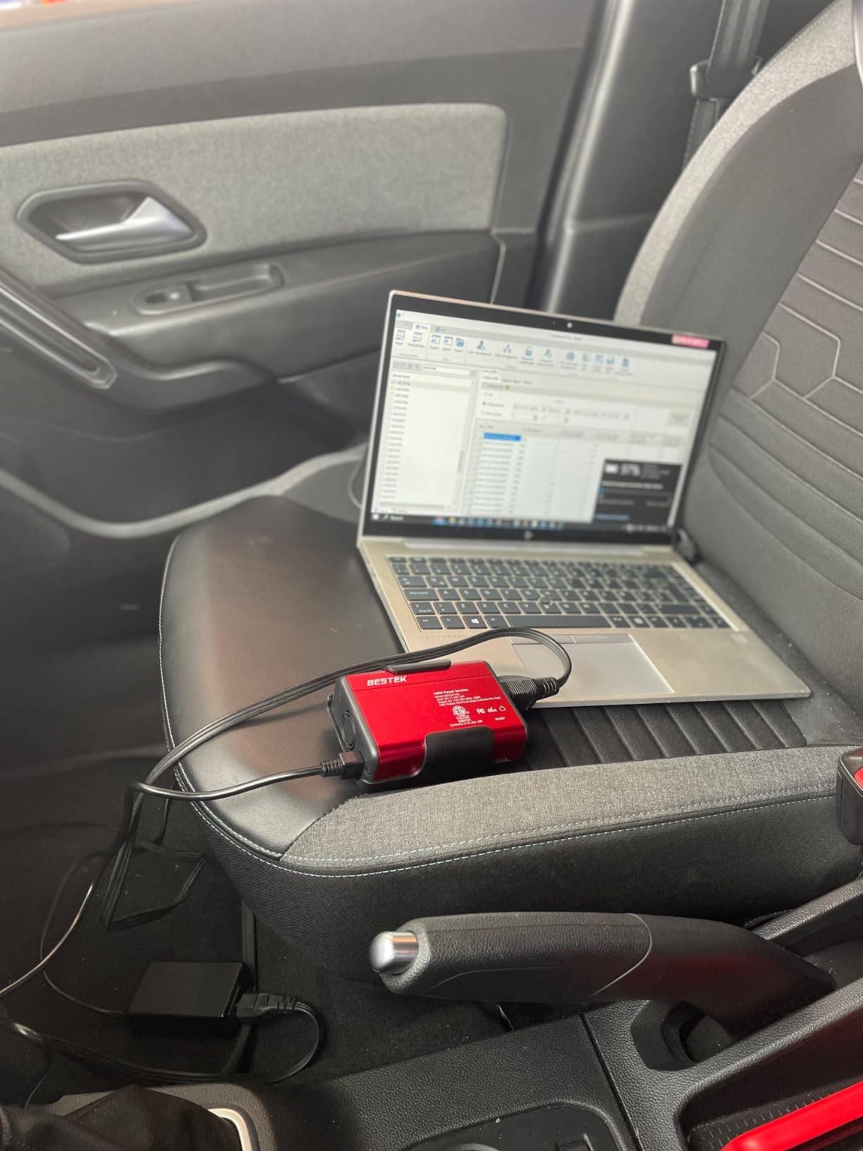 BESTEK 150W Power Inverter 11-17V, 30W USB-C, 18W USB-A Car Charger Adapter customer photo 1