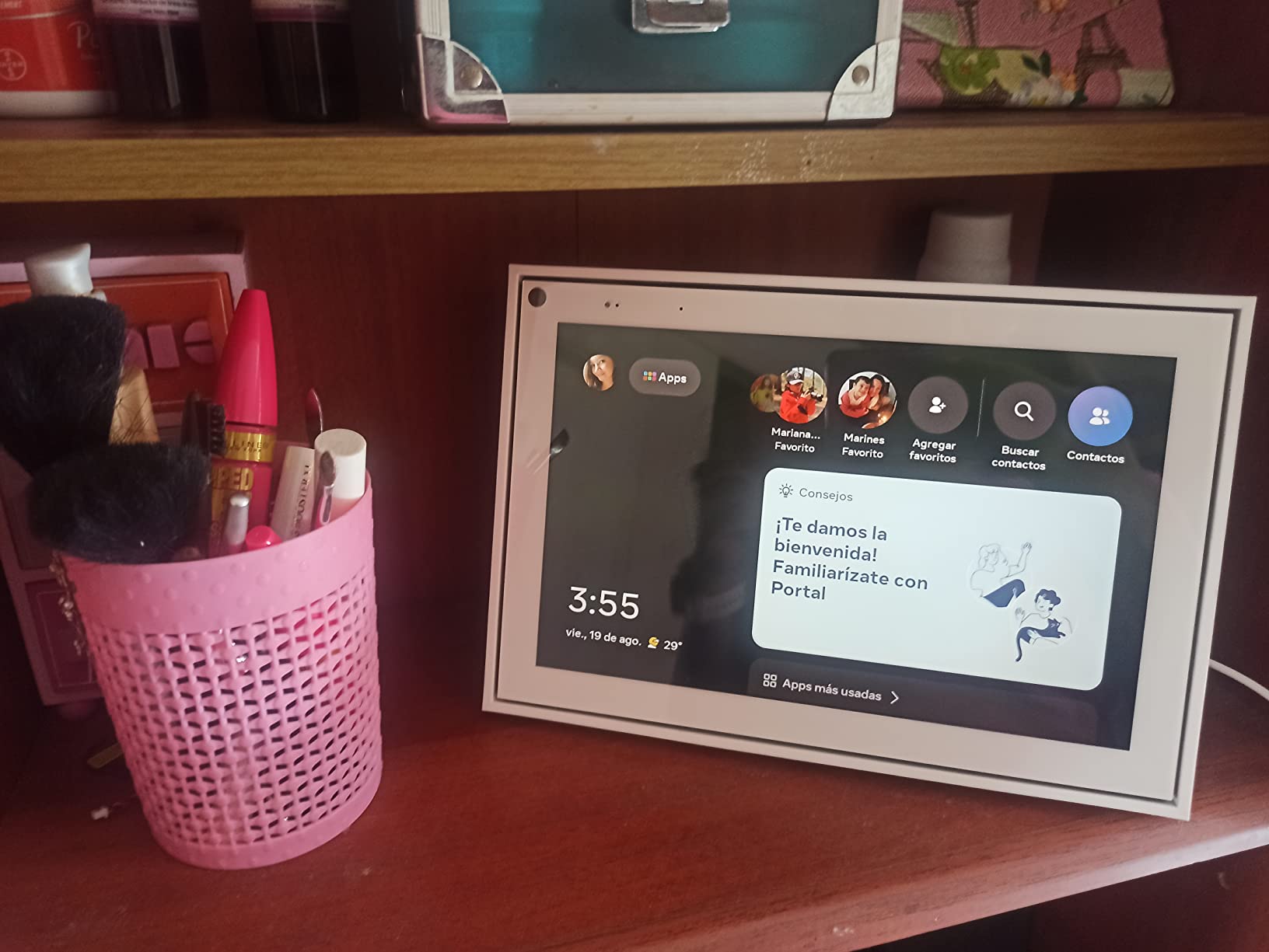 Meta Portal - Smart Video Calling for the Home with 10” Touch Screen Display - White customer photo 2