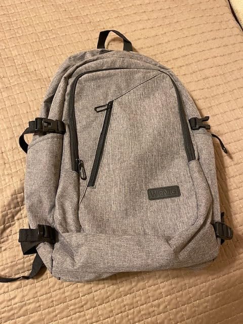WENIG Anti-Theft Travel Laptop Backpack with USB Charging Port Lock,Water Resistant Slim Work Computer Bag for Men College Bookbags Fits 15.6 Inch Laptop customer photo 1