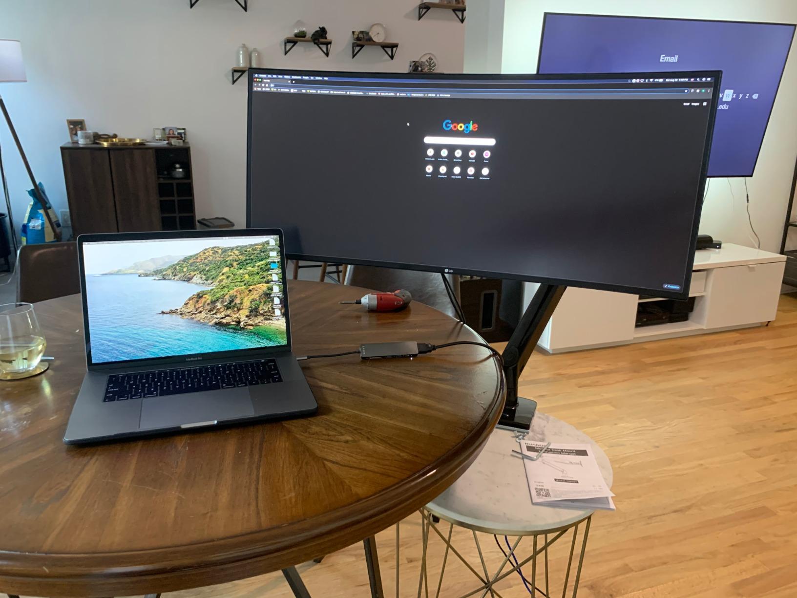 LG 34WN80C-B UltraWide Monitor 34” 21:9 Curved WQHD (3440 x 1440) IPS Display, USB Type-C (60W PD), sRGB 99% Color Gamut, 3-Side Virtually Borderless Design, Tilt/Height Adjustable Stand - Black customer photo 2