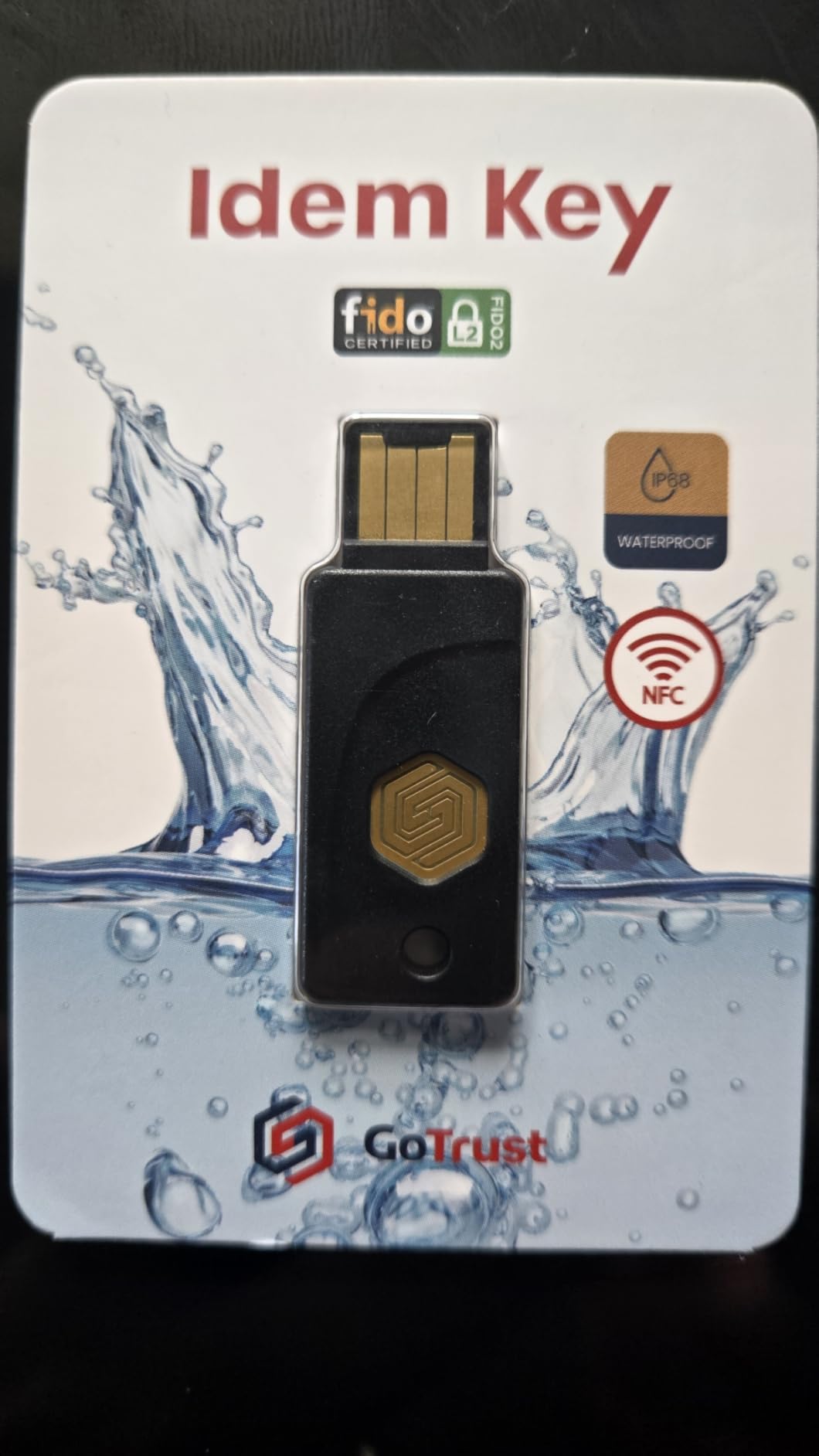 GoTrust Idem Key A USB Security Key NFC FIDO2 L2 Certified customer photo 1