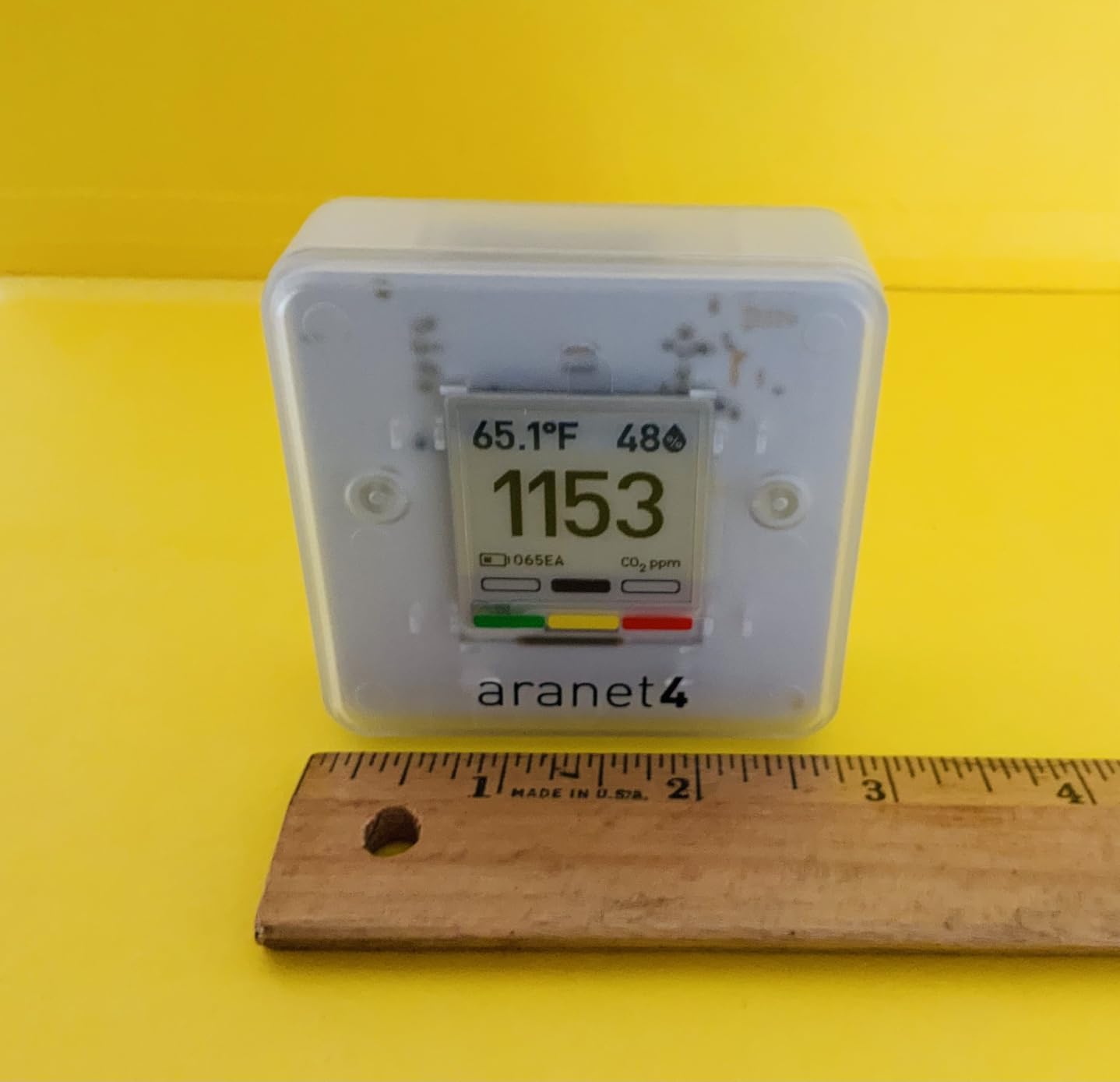 Aranet4 Indoor Air Quality Monitor, Wireless CO2 Detector for Home, Office customer photo 1