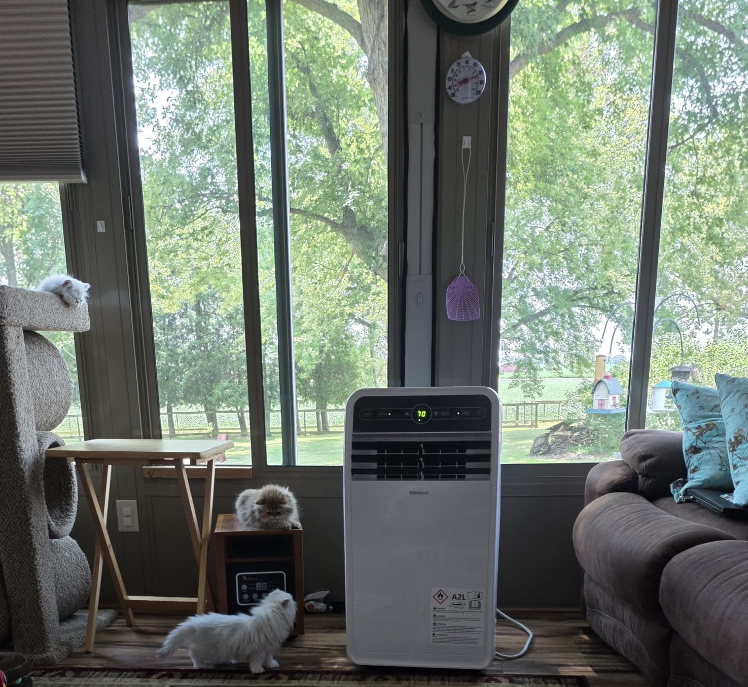 Shinco 12,000 BTU（7,500 BTU SACC) Portable Air Conditioner, Portable AC Unit with Built-in Cool, Dehumidifier&Fan Modes for Room up to 450 sq.ft, with Remote Control, 24 Hour Timer, Installation Kit customer photo 2