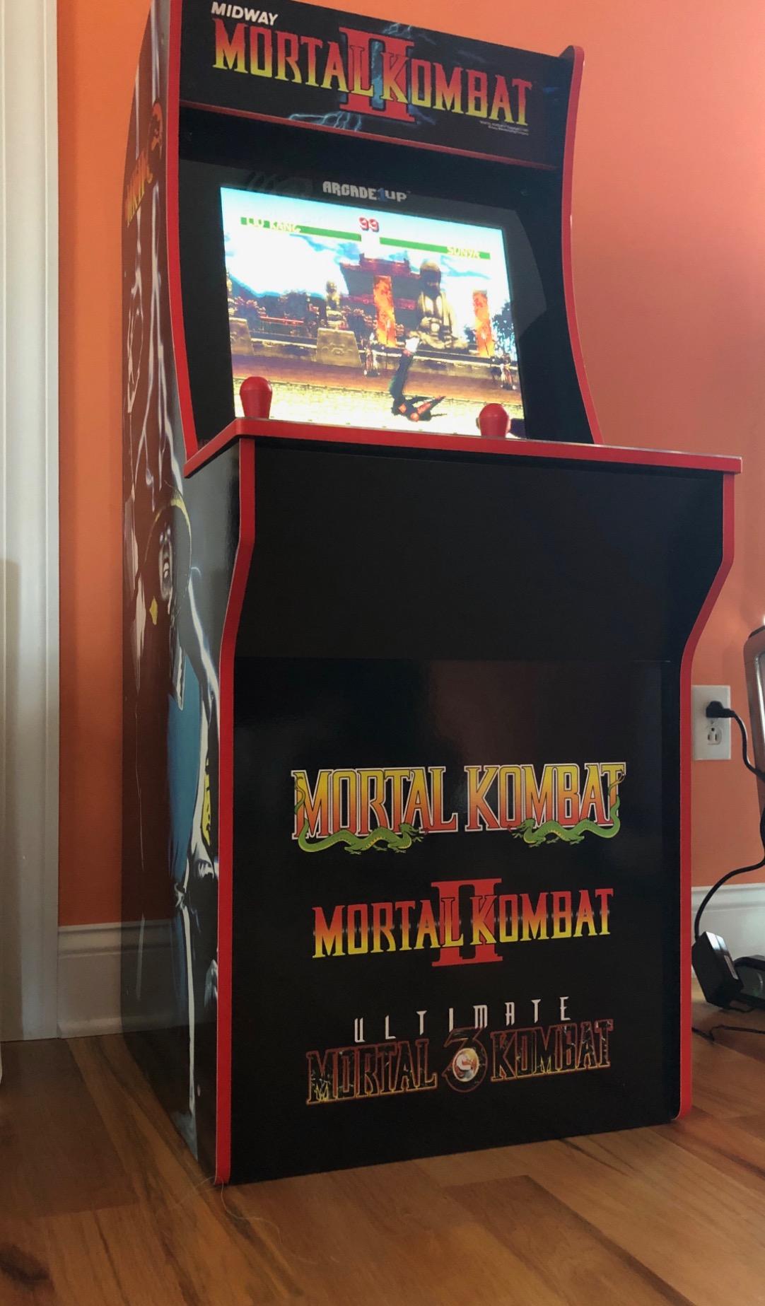 Arcade1Up Mortal Kombat At-Home Arcade System - 4ft, 1-2 Players, Black, LCD Display, Joystick & Button Control, Fantasy Theme customer photo 1