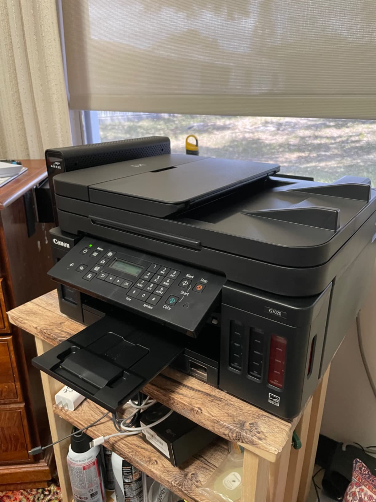 Canon G7020 All-in-One Printer Home Office | Wireless Supertank (Megatank) Printer | Copier | Scan, | Fax and ADF with Mobile Printing, Black, Works with Alexa customer photo 1