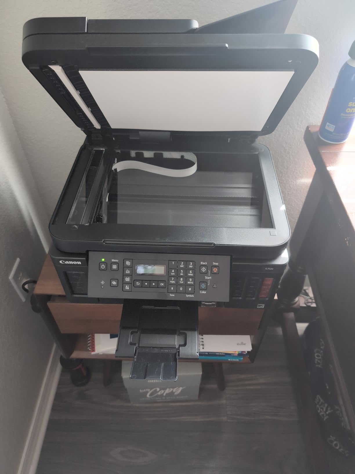 Canon G7020 All-in-One Printer Home Office | Wireless Supertank (Megatank) Printer | Copier | Scan, | Fax and ADF with Mobile Printing, Black, Works with Alexa customer photo 2
