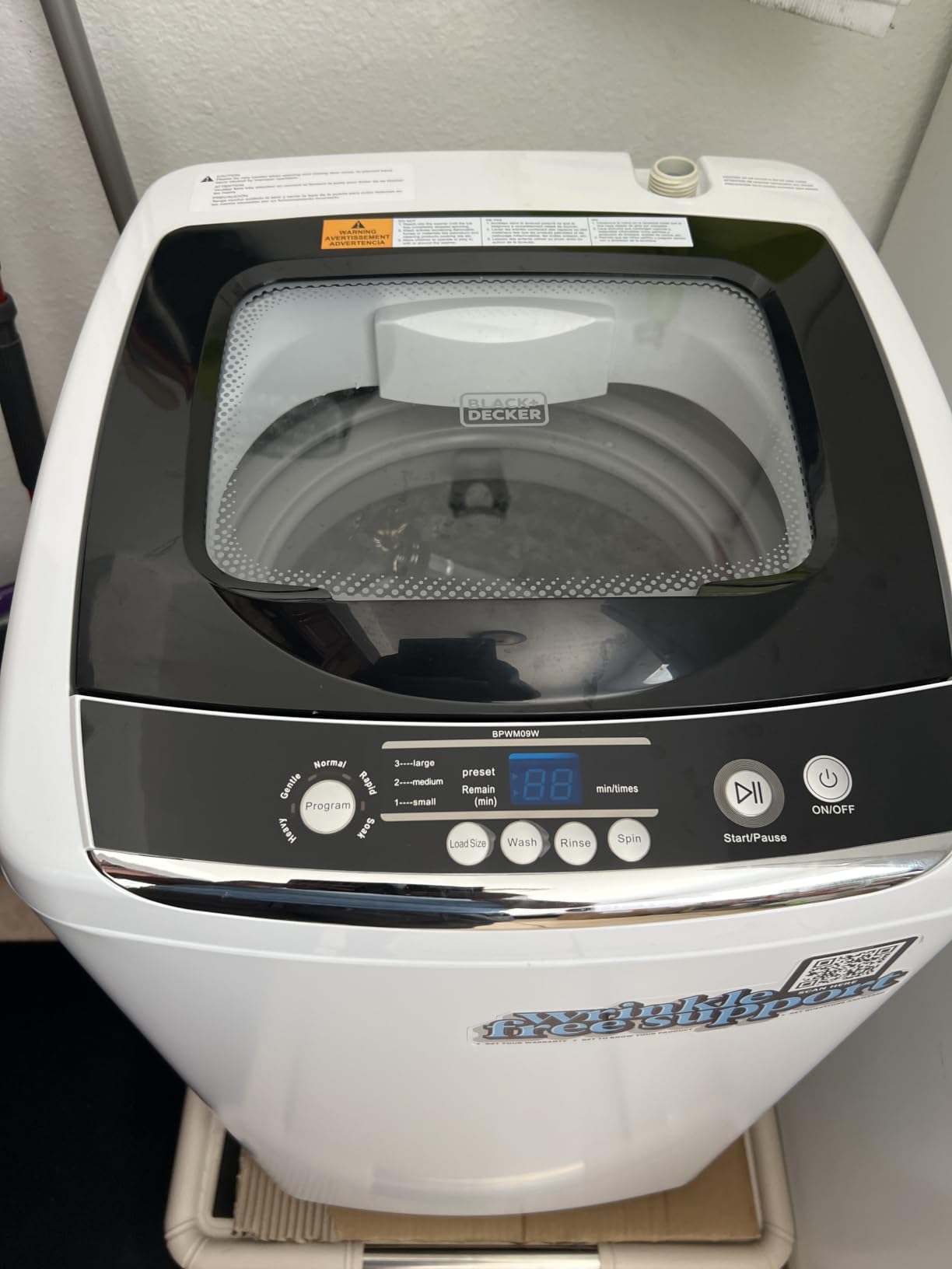 BLACK+DECKER 3.5 Cu. Ft. Portable Dryer, 13.2 lb. Capacity, 120V, BCED37 customer photo 2