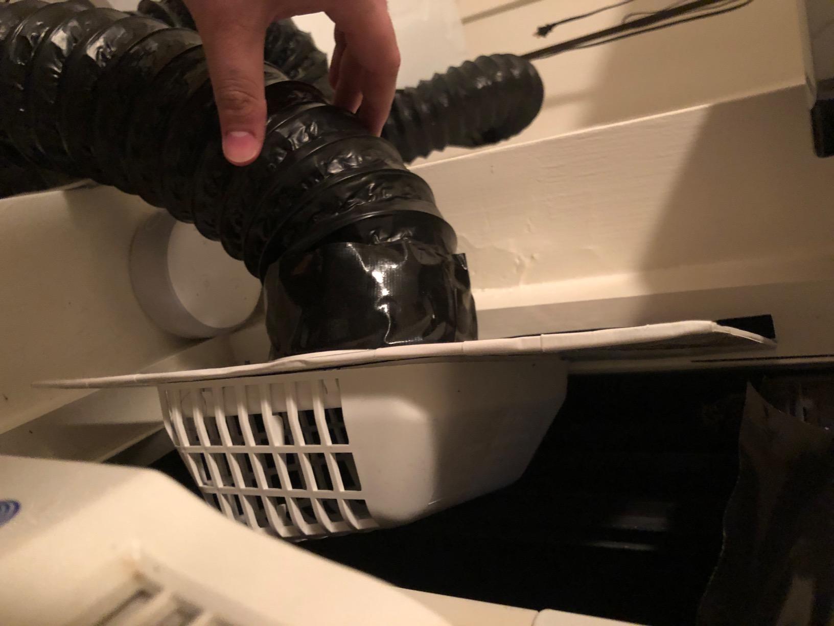 COSTWAY 1700W Electric Portable Clothes Dryer, 13.2 lbs Capacity Front Load Compact Tumble Laundry Dryer with Stainless Steel Tub, Easy Control Button Panel Downside for Variety Drying Mode, White customer photo 2