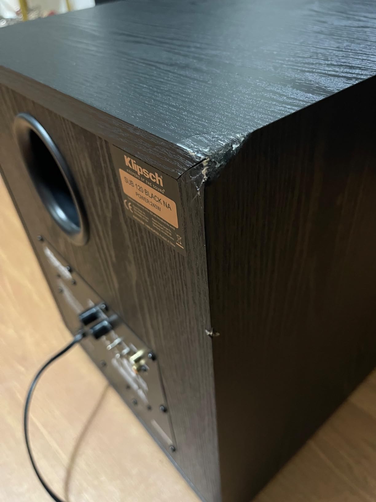 Klipsch Synergy Black Label Sub-120 12” Front-Firing Subwoofer with 200 Watts of continuous & 400 watts of Dynamic Power, and Digital Amplifier for Powerful Home Theater Bass in Black customer photo 2