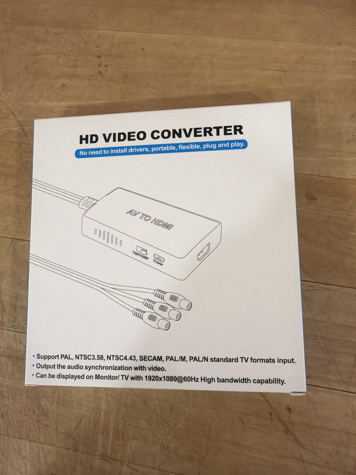 Tengchi RCA to HDMI Converter, AV to HDMI Adapter customer photo 1