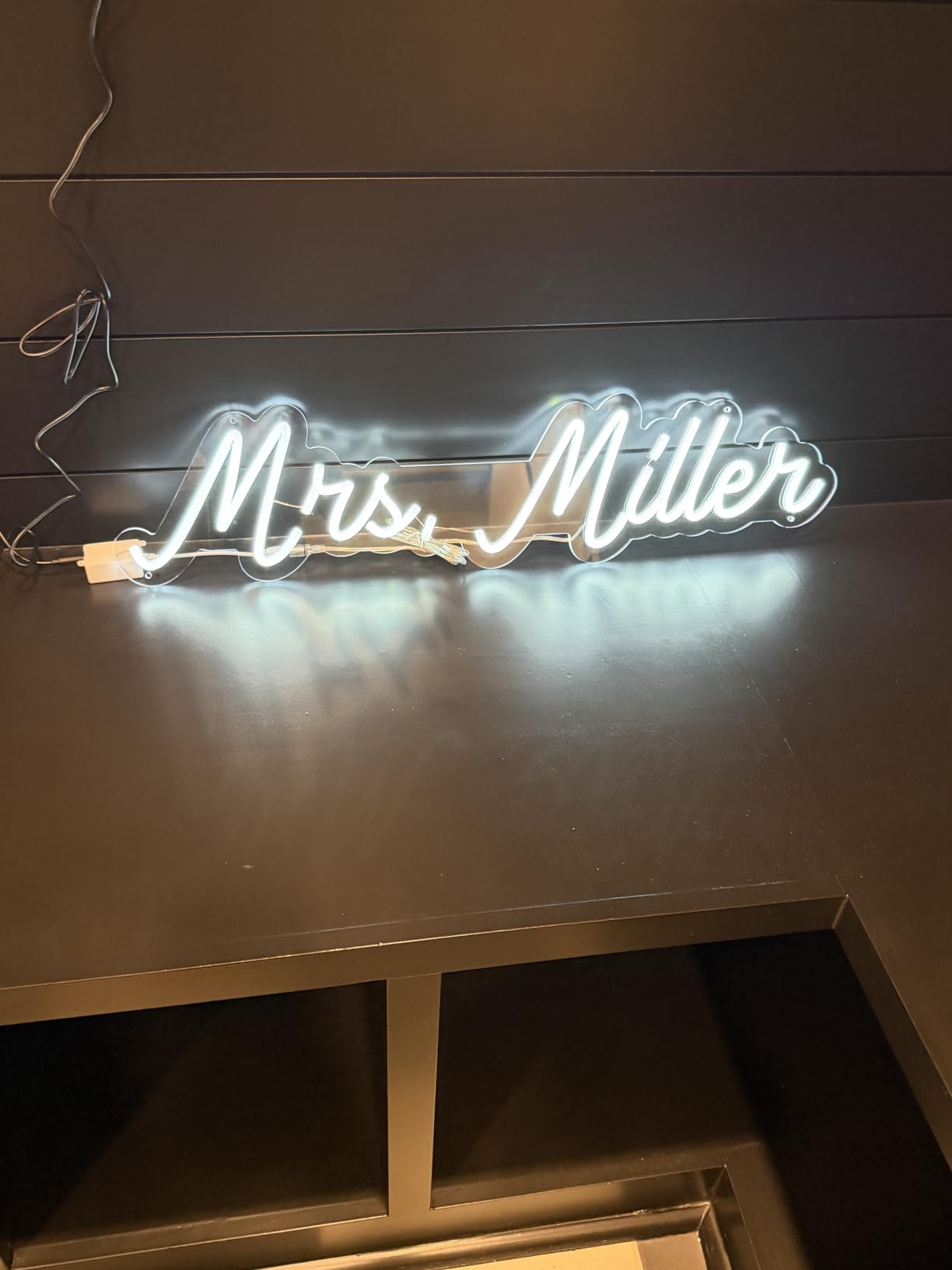 LC Sign Custom Neon Sign, Personalized LED Name Sign for Wedding Wall Decor | Weddings, receptions, birthdays, parties, bedrooms, home bars and photo backdrops, with dimmable lighting for every occasion customer photo 2