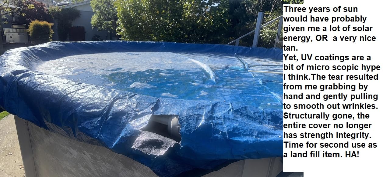 Winter Pool Cover 24 ft Round for Above Ground | Extra Thick & Durable Above-Ground Pool Cover | Sapphire Series of Premium Cold- and UV-Resistant Pool Cover | by Yankee Pool Pillow customer photo 1