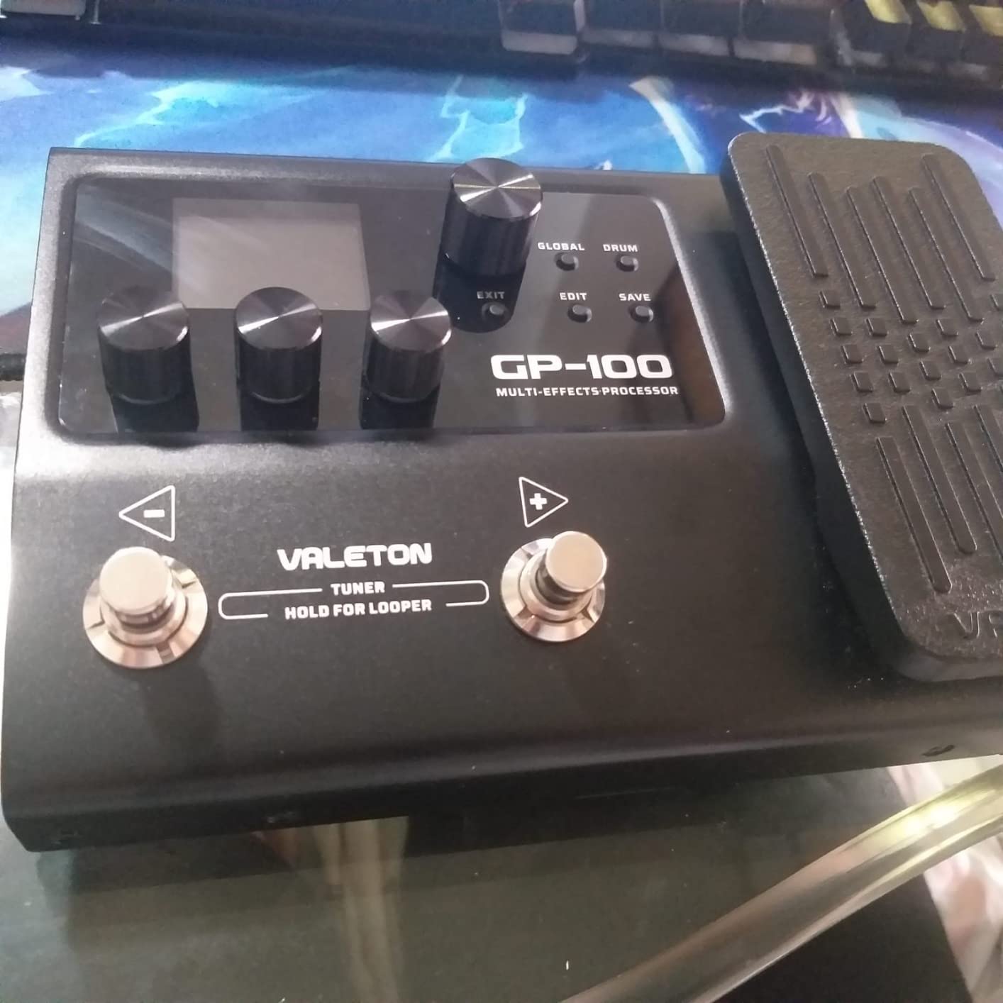 Valeton GP-100 Guitar Bass Amp Modeling IR Cabinets Simulation Multi Language Multi-Effects with Expression Pedal Stereo OTG USB Audio Interface (BLACK) customer photo 1