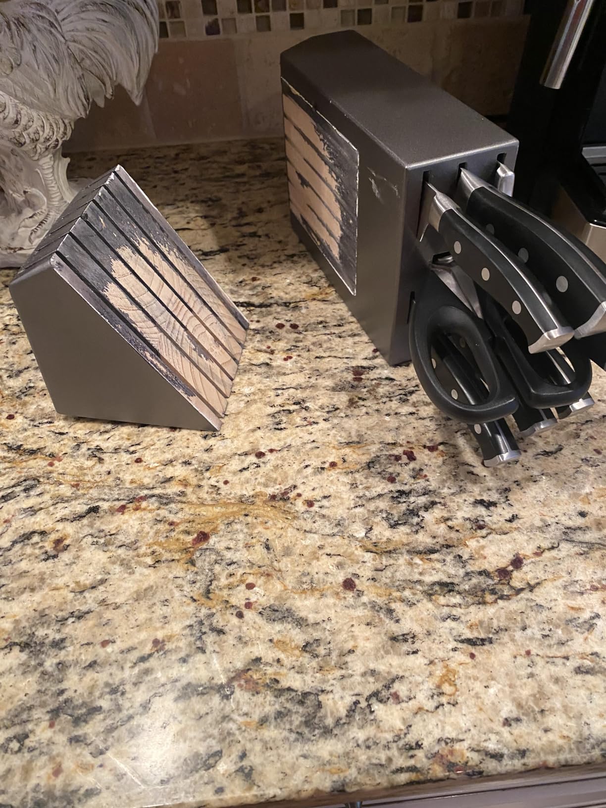 McCook® Knife Sets,German Stainless Steel Kitchen Knife Block Set with Built-in Sharpener customer photo 1