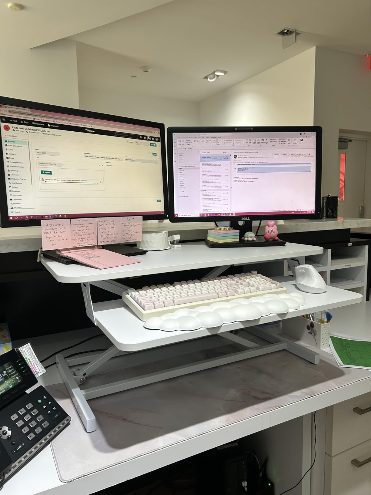 VIVO Black 32 inch Standing Desk Riser, DESK-V000S customer photo 1