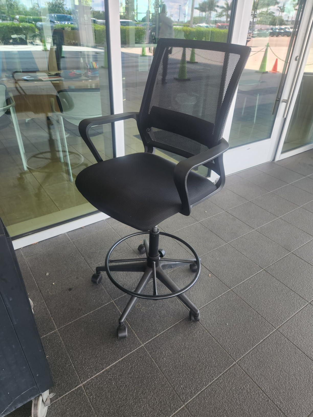 BestOffice | Tall Drafting Chair | Black | with Lumbar Support customer photo 2