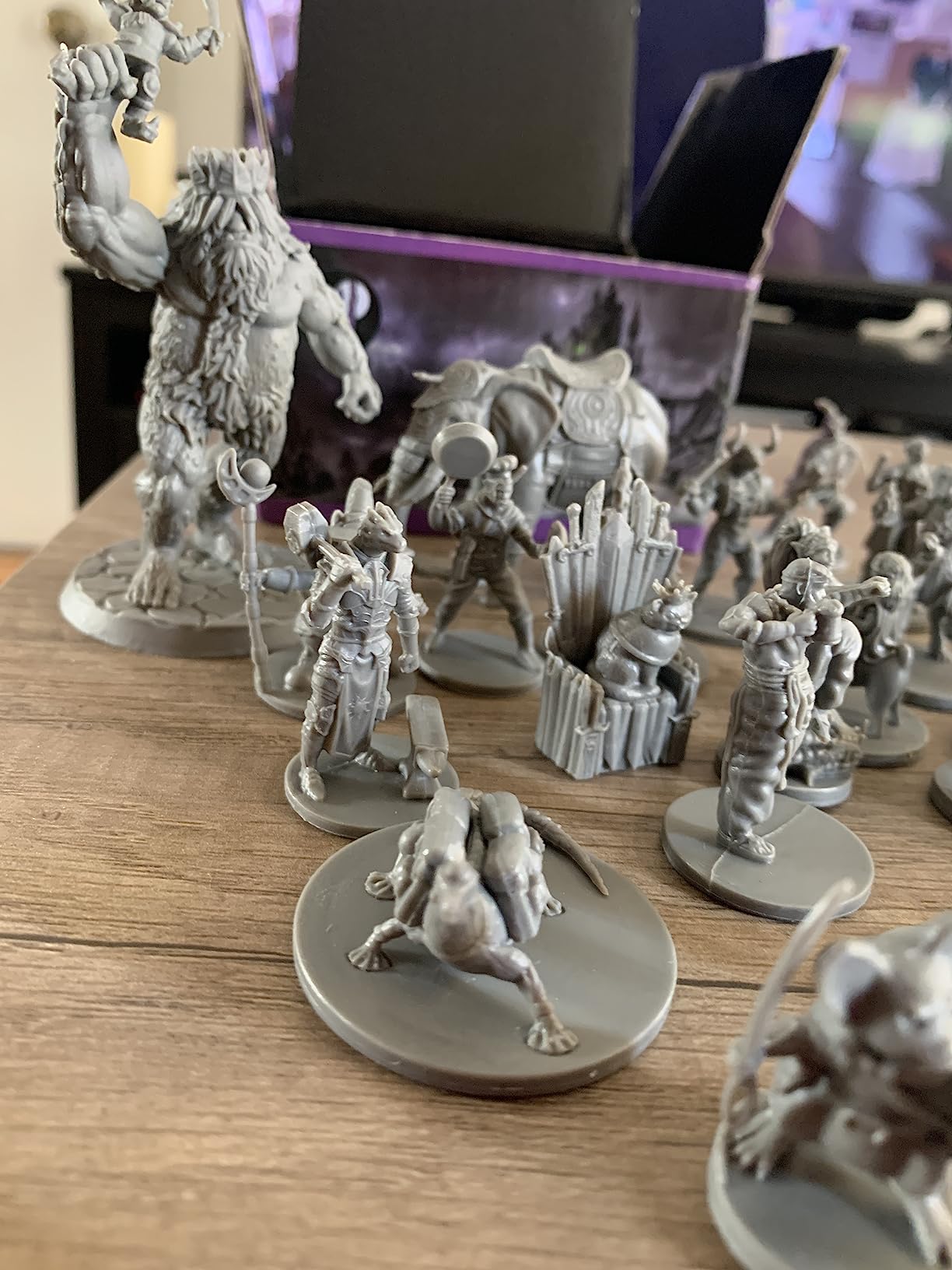Wildspire Fantasy Heroes, NPC Animal Companions & Troll King I Bulk DND Miniatures 28mm Unpainted for Dungeons Dragons Minis Pathfinder Figures for Tabletop Roleplaying Games for D&D Minis customer photo 1