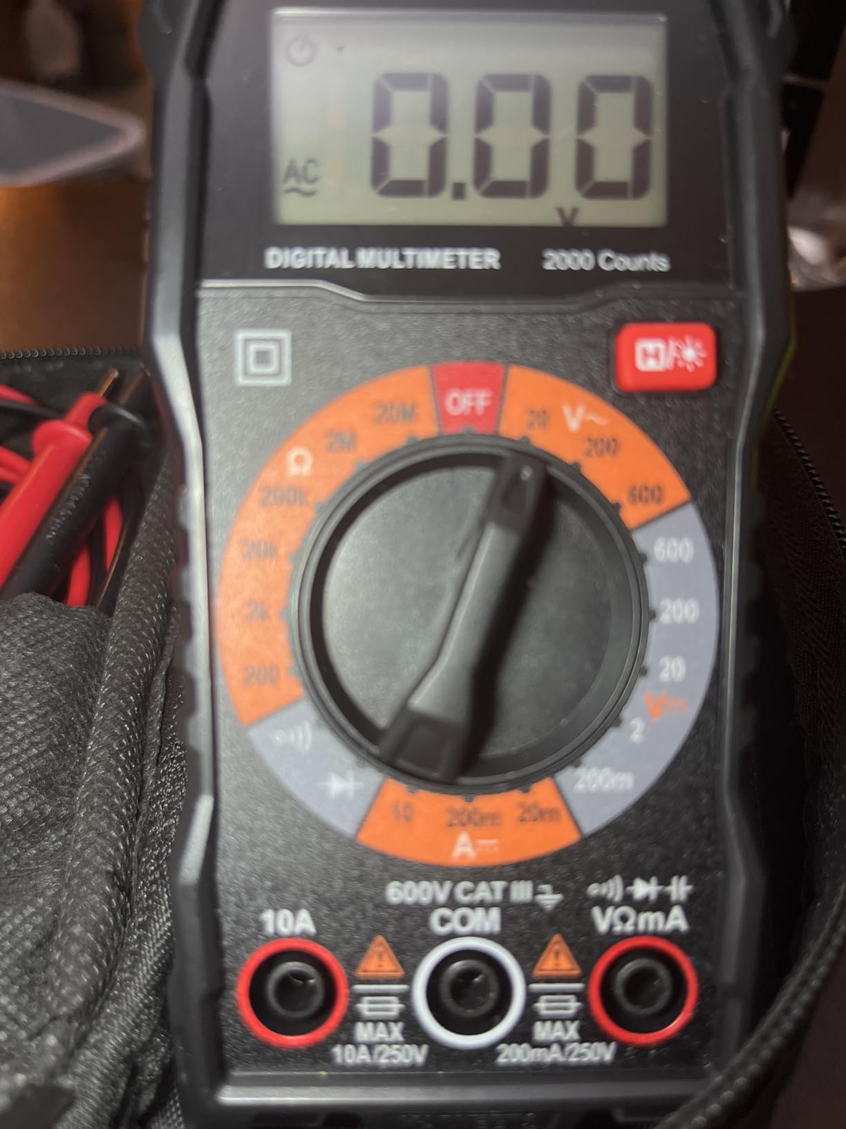 KAIWEETS Digital Multimeter Voltmeter with Case for Car Batterry Test DIY customer photo 2