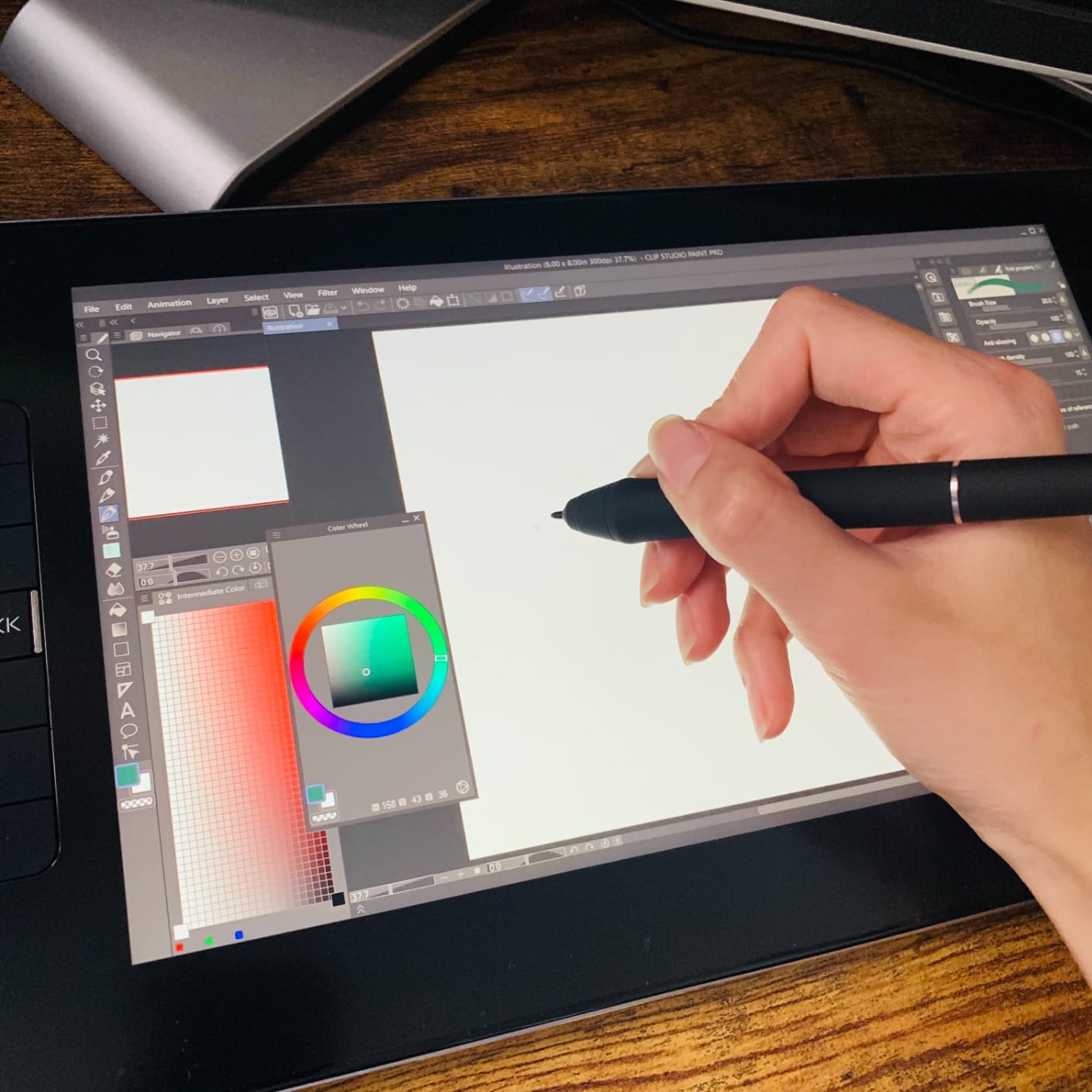 VEIKK VK1200 V2 Drawing Tablet with Screen,11.6'',16384 Pressure Sentivity | Full-Laminated & Anti-Glare Drawing Monitor. 6 Customizable Keys, with 2 Battery Free Pens, 1 Glove. Requires PC Connection customer photo 1