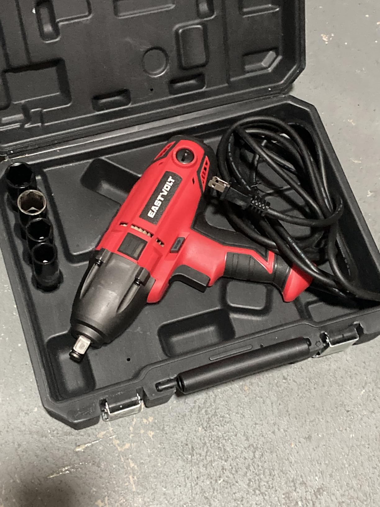 Eastvolt 800W Electric Impact Wrench, Heavy Duty 7.5 Amp Corded Max Torque 450 Ft-lbs 3400 RPM, 1/2 Inch with Hog Ring Anvil customer photo 1