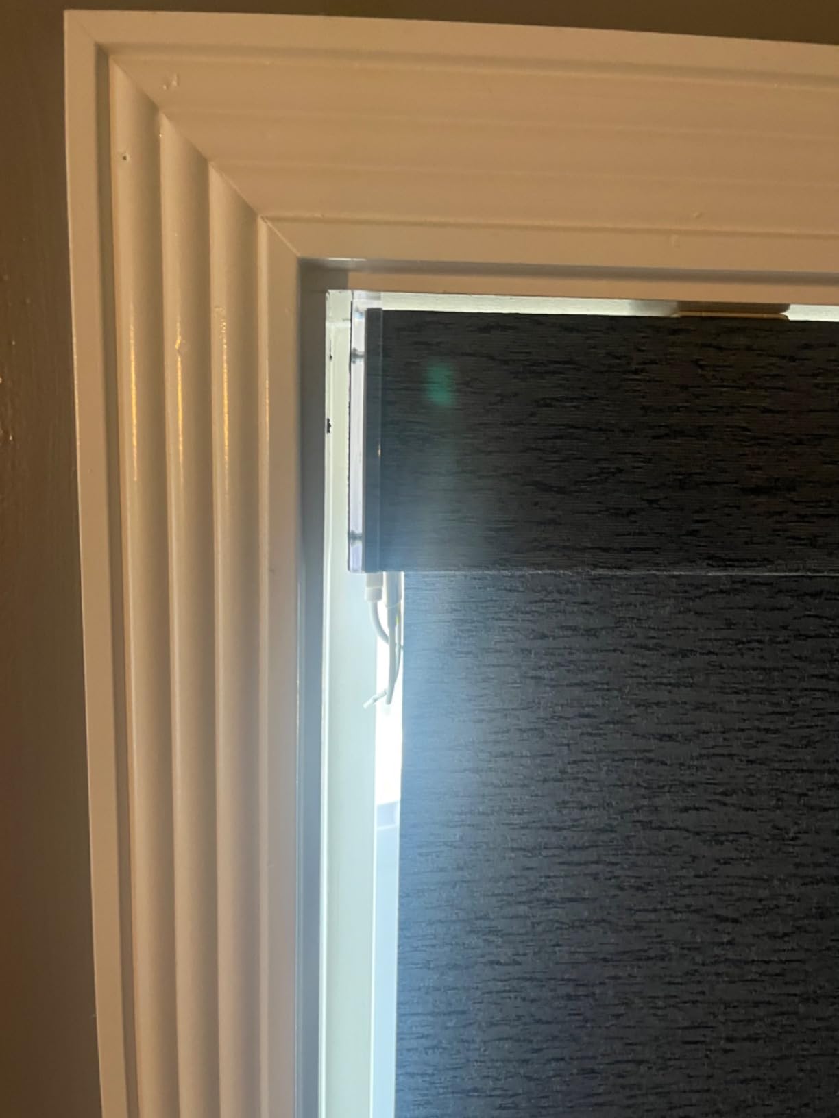Graywind Motorized Blackout Roller Shade Work with Alexa Google customer photo 2