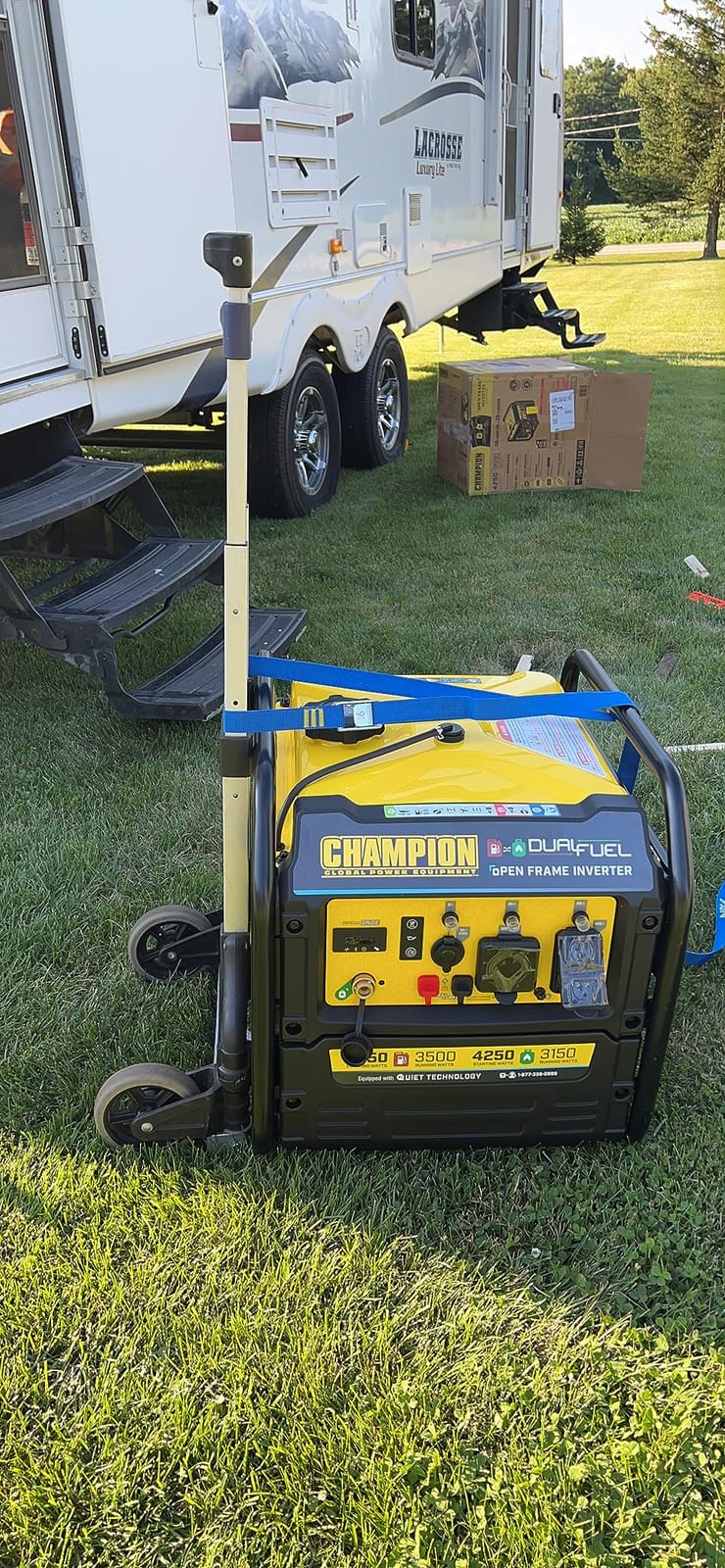Champion 4250-Watt Dual Fuel Portable Open Frame Inverter Generator, CARB customer photo 1