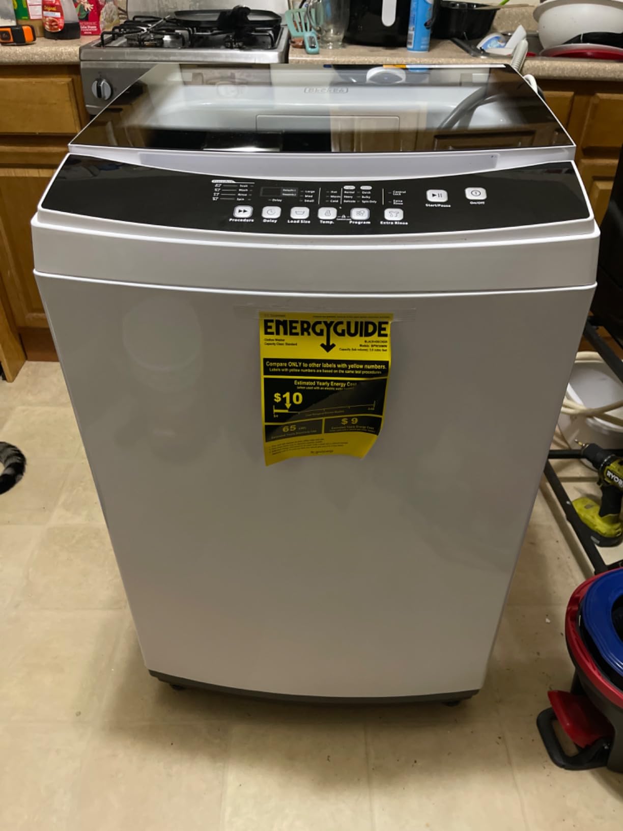 BLACK+DECKER 2.0 Cu. Ft. Portable Washer, 15.4 lb. Capacity, BPWM20W, White customer photo 2