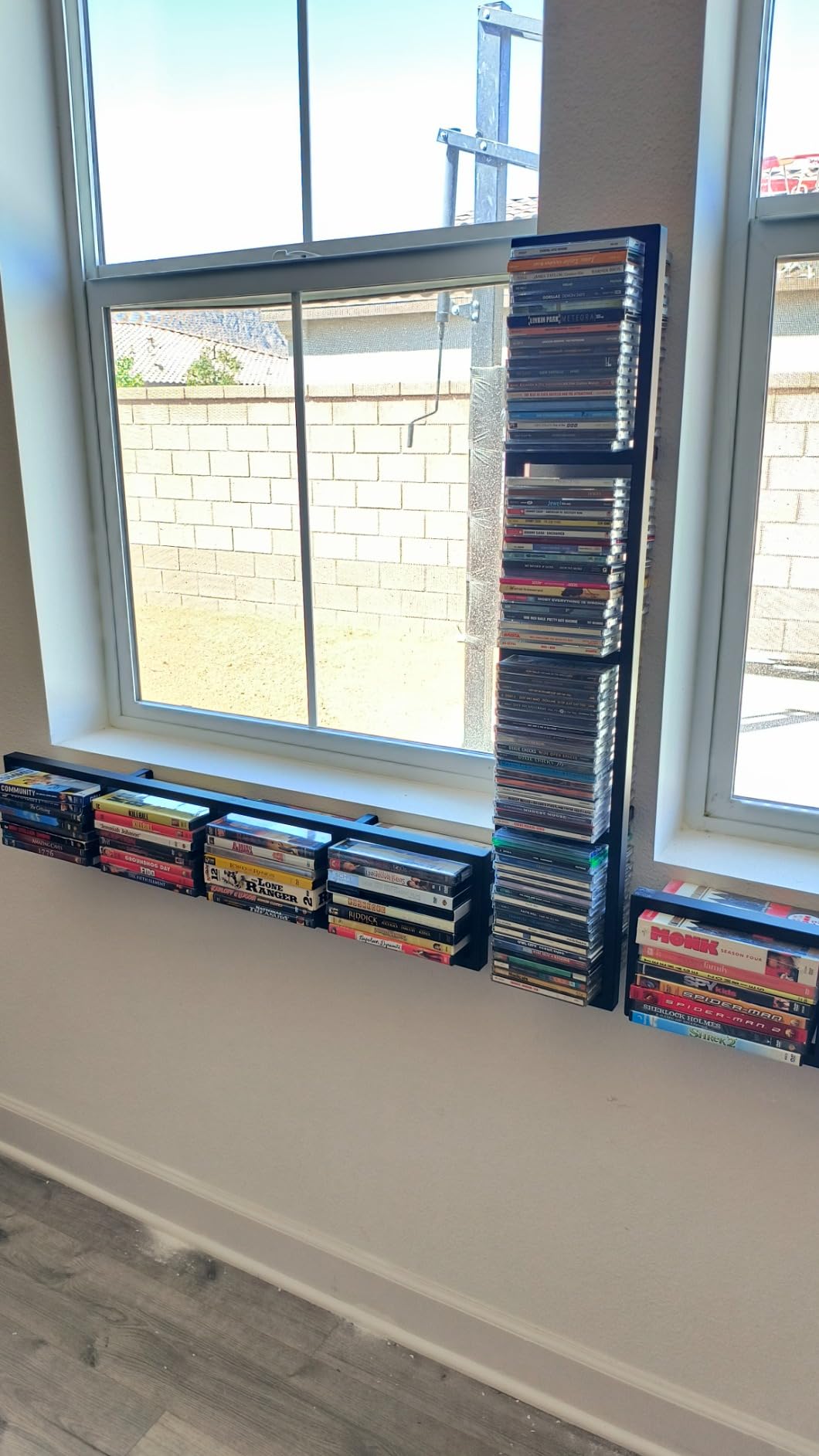 You Have Space Black Floating Shelves for Wall, 34 Inch Video Games CD DVD Storage Shelves, Cube Storage Organizer Shelf Set of 3 customer photo 1