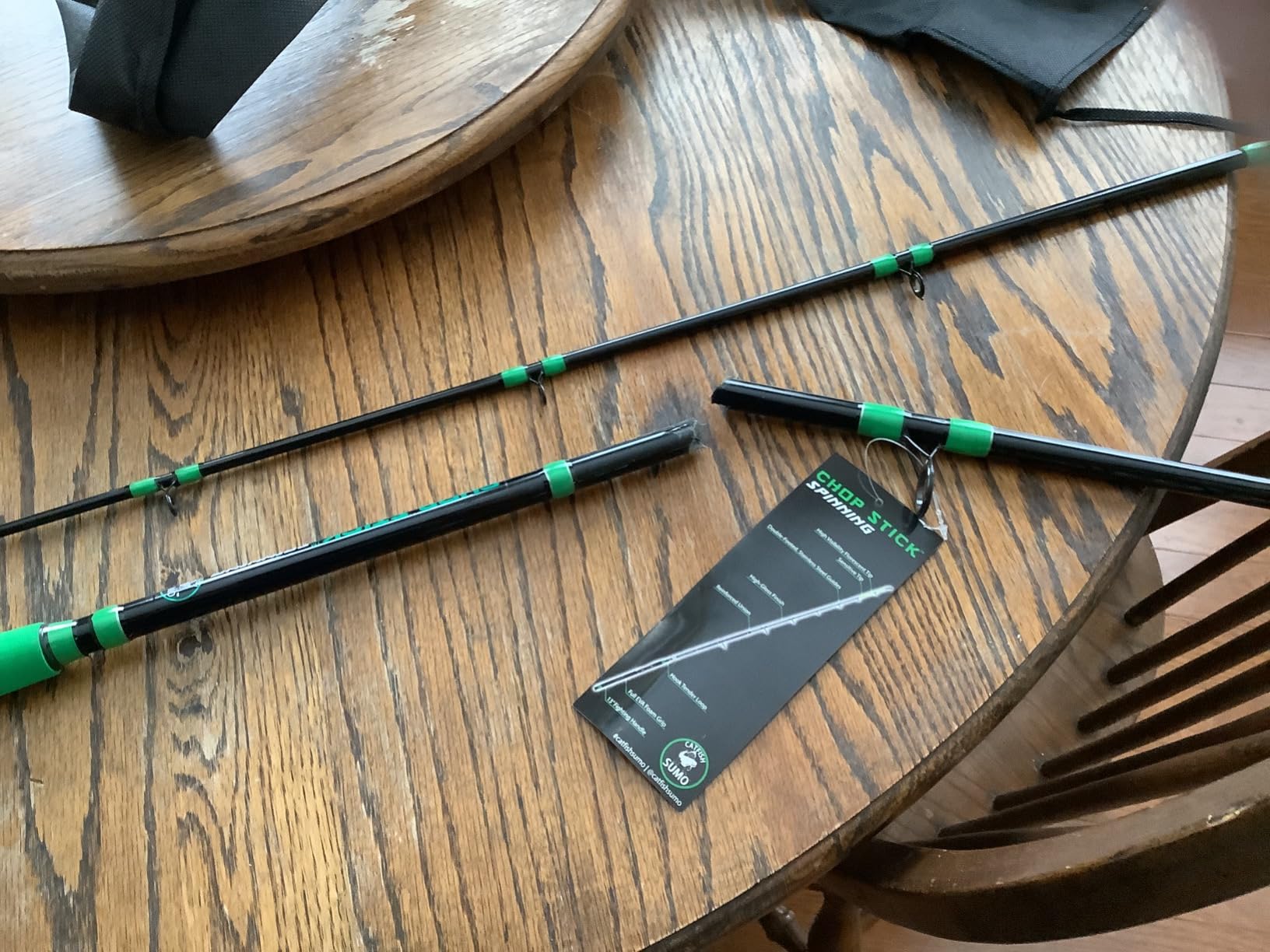 Championship Catfish Rod: 2 Piece, Medium Heavy Chop Stick, Sensitive Tip for Detecting Bites, Heavy Backbone for Hauling in Ugly Monsters, 10-50lb Line, 7'6