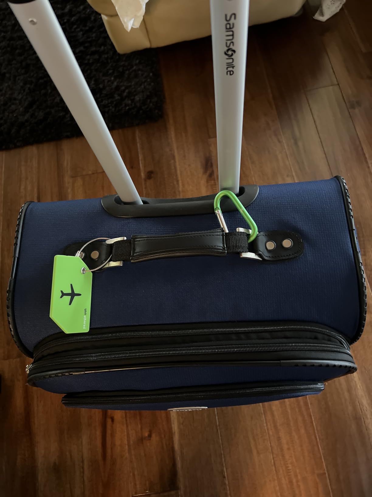 Untethered Luggage Tags for Suitcases, 4-Pack, Bag ID Tags, Green customer photo 2