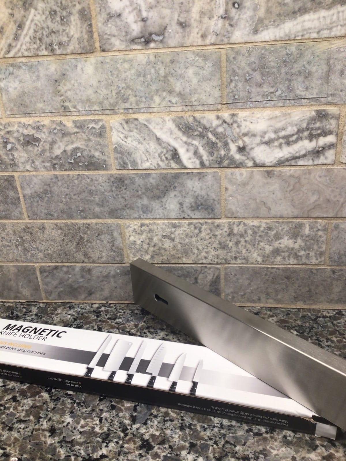 Steel Magnetic Knife Holder Strip for Wall, No Screws, 10