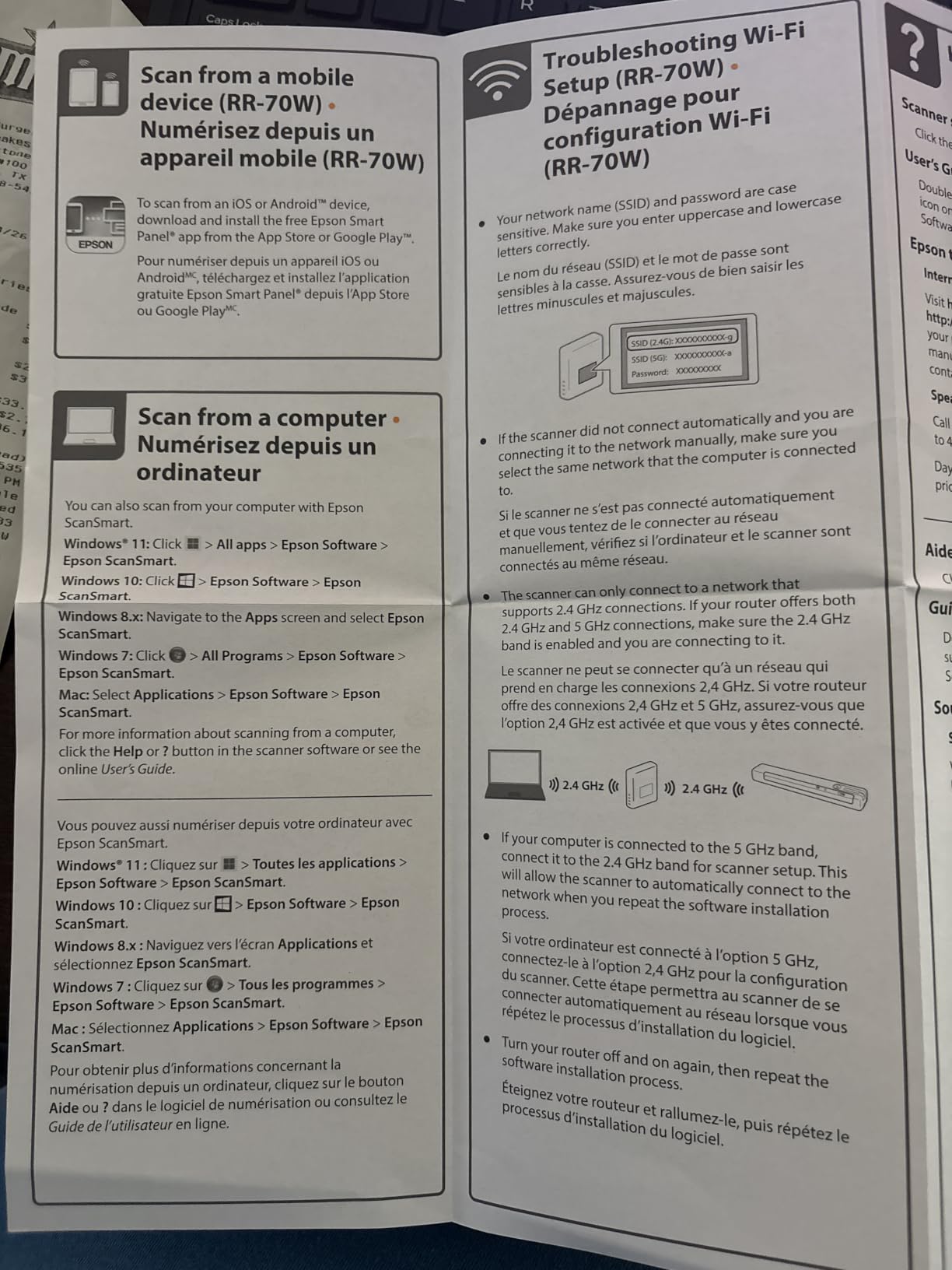 Epson RapidReceipt RR-60 Compact Mobile Document Scanner Receipt customer photo 2