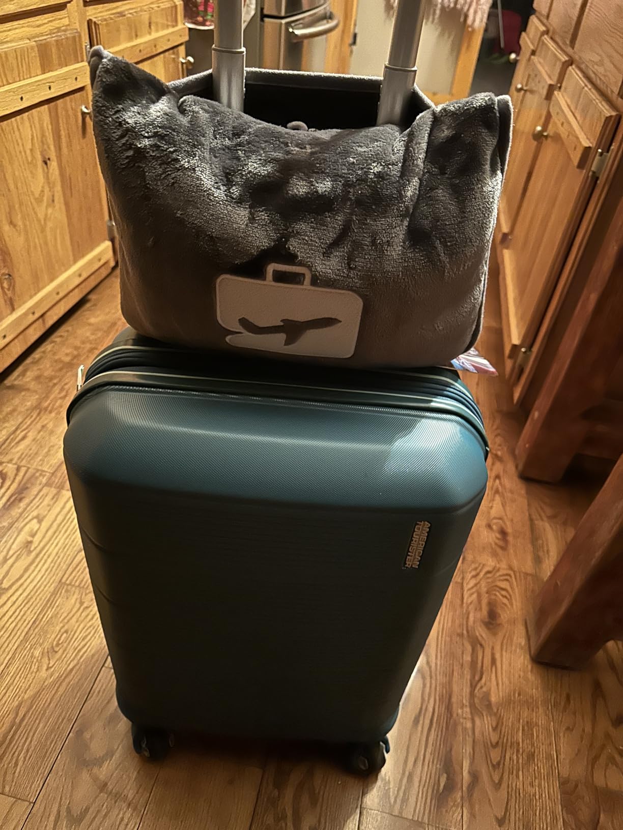 EverSnug Travel Blanket and Pillow - Premium Soft 2 in 1 Airplane Blanket with Soft Bag Pillowcase, Hand Luggage Sleeve and Backpack Clip (Grey) customer photo 2