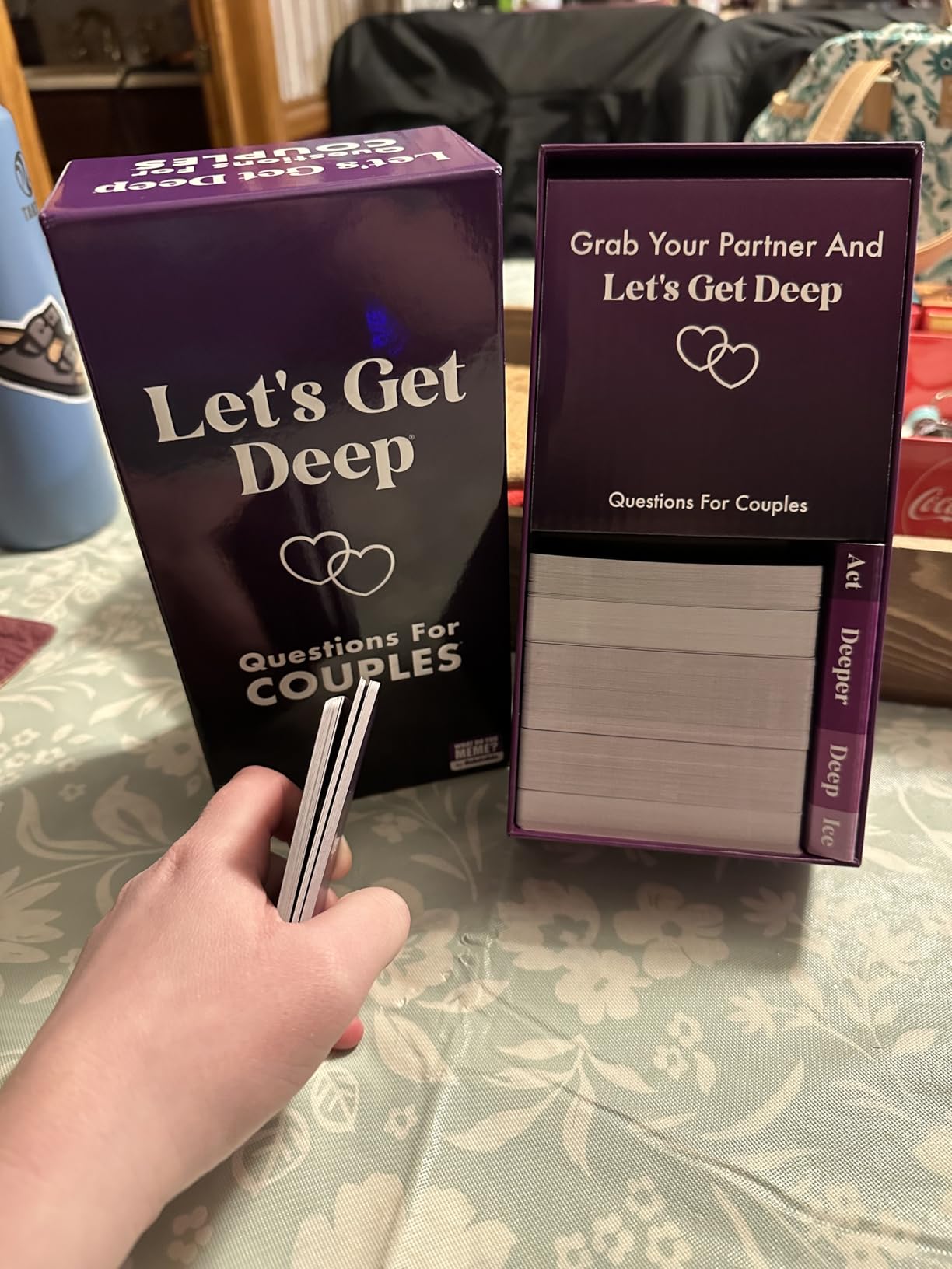 Let's Get Deep, A Question Card Game for Couples by Relatable customer photo 2