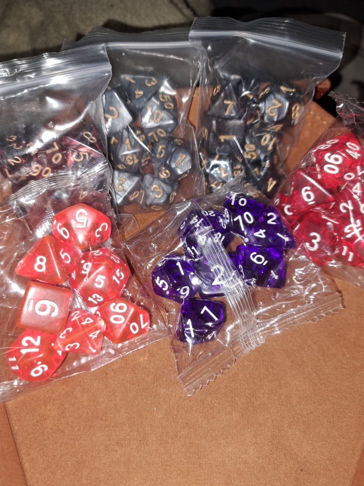 175 Pcs Bulk DND Dice Sets, Polyhedral RPG Dungeons and Dragons Dice, MTG customer photo 1