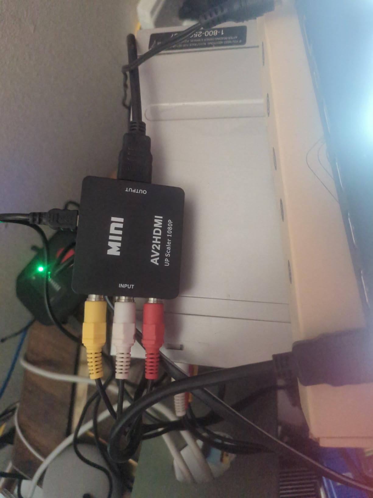 BD&M RCA to HDMI Converter, AV to HDMI Adapter Supports PAL/NTSC for PS2, PS3, Xbox, VHS, VCR, DVD Players customer photo 2