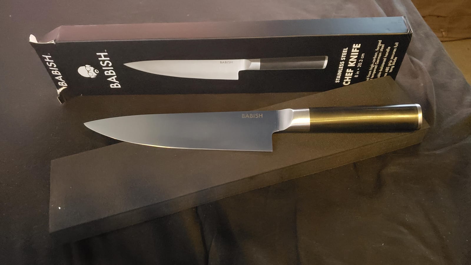 Babish 8-Inch Chef Knife – High-Carbon German 1.4116 Steel Kitchen Knife – Professional Cutlery for Precise Slicing and Chopping customer photo 1