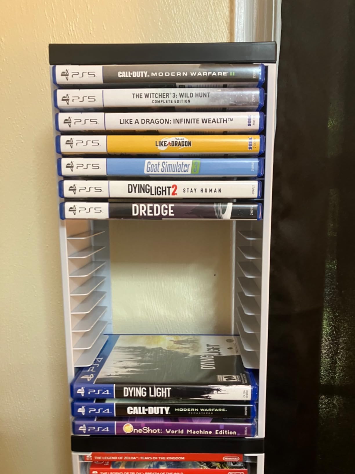 Video Game Storage Tower for PS5/PS4, 36 Disc Game Holder 6.6 x 4.7 x 29 In customer photo 1