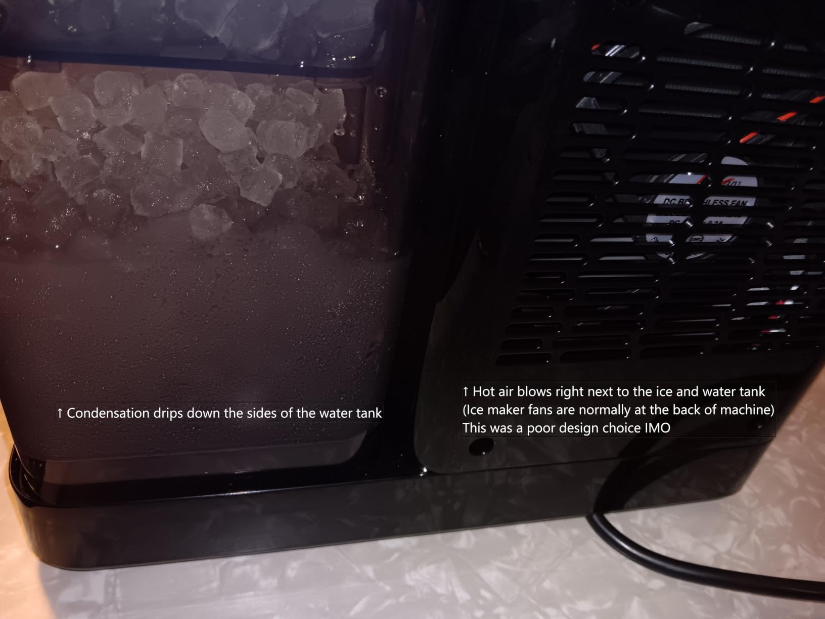 Silonn Ice Maker Countertop, 9 Cubes Ready in 6 Mins, 26lbs in 24Hrs, Self-Cleaning Ice Machine with Ice Scoop and Basket, 2 Sizes of Bullet Ice for Home Kitchen Office Bar Party customer photo 2