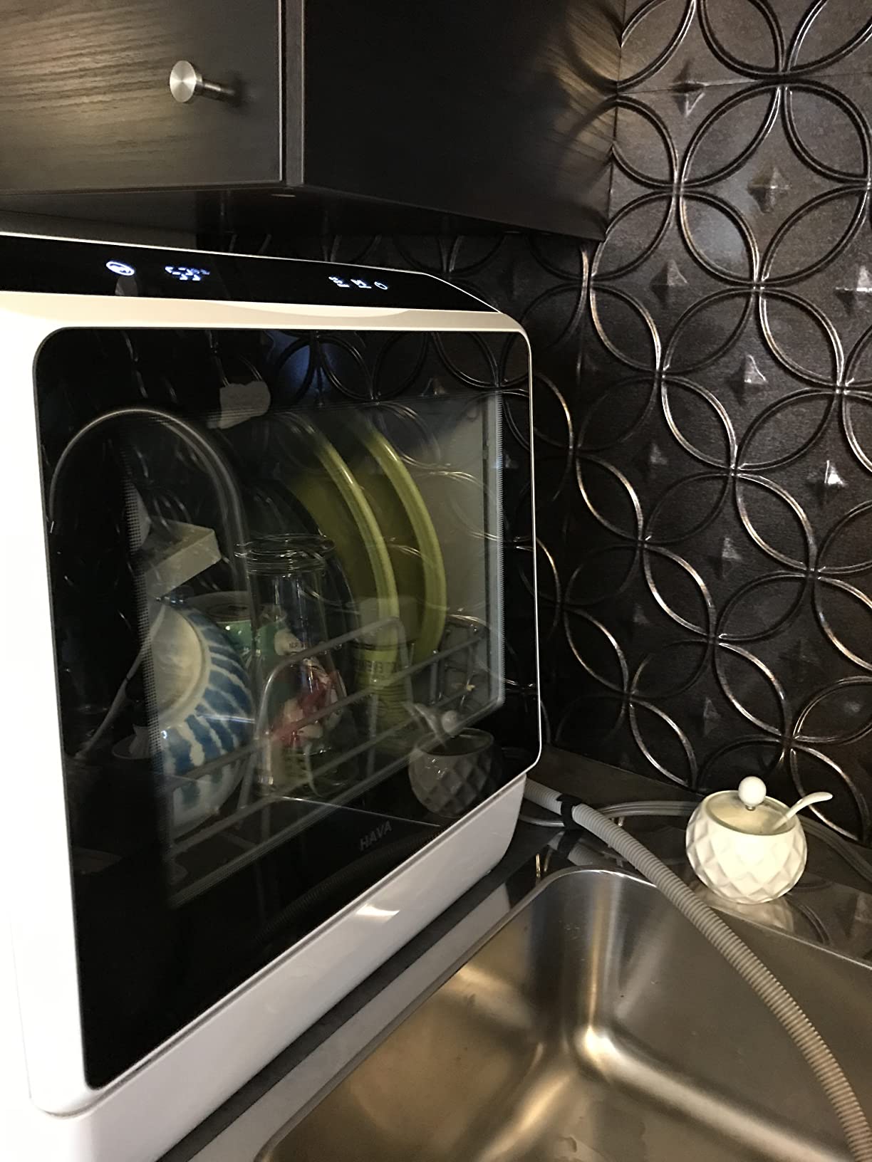 HAVA Countertop Dishwasher, 6 Programs Portable Dishwasher with Water Tank customer photo 2
