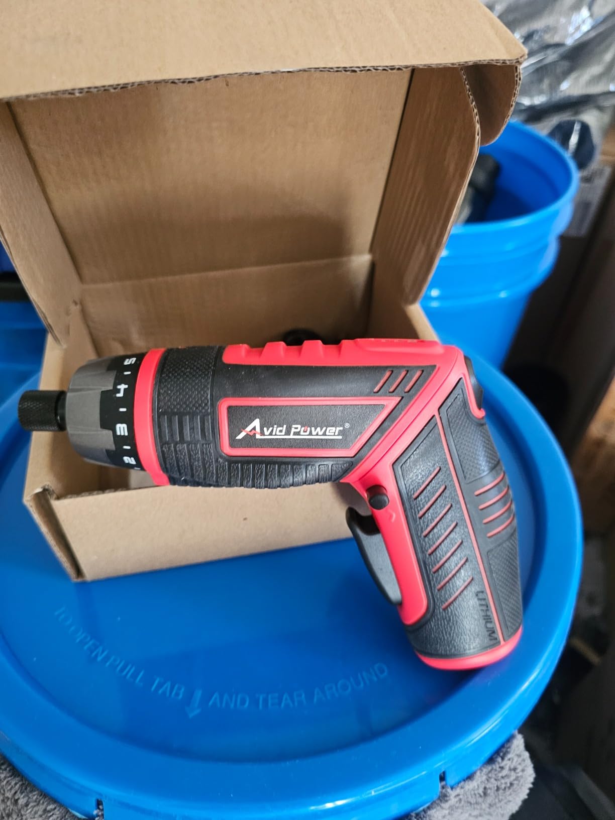 AVID POWER 4V Electric Cordless Screwdriver Set 5.65Nm 37 Bits with Case customer photo 2