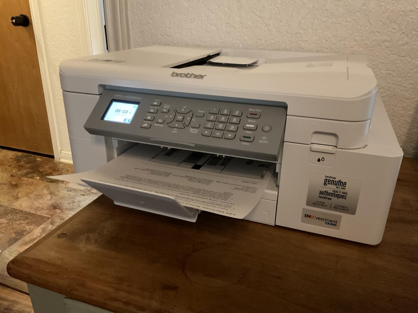 Brother MFC-J4335DW INKvestment Tank Wireless All-in-One Color Inkjet Printer, Up to 1-Year of Ink in-Box, Duplex Printing, Mobile and Cloud Print, Works with Alexa customer photo 2