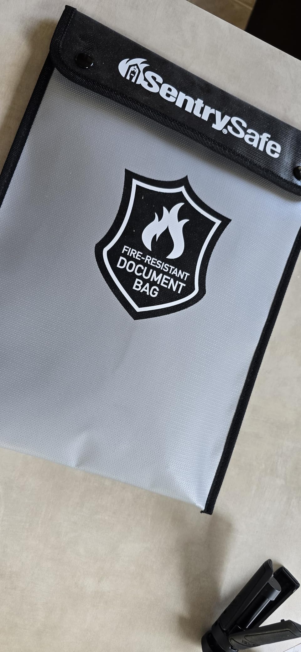 SentrySafe Fire and Water Resistant Portable Bag with Zipper for Money or Document Storage, FBWLZ0SSC customer photo 2