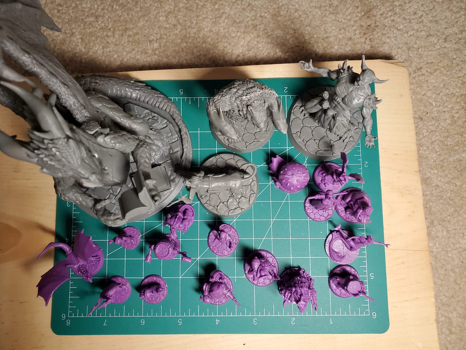 Wildspire Fantasy DND Miniatures Bulk Set - Bookish Dragon & Monsters | DND Minis 28mm Miniatures for D&D Starter Set | Unpainted Dungeons and Dragons Figures customer photo 2