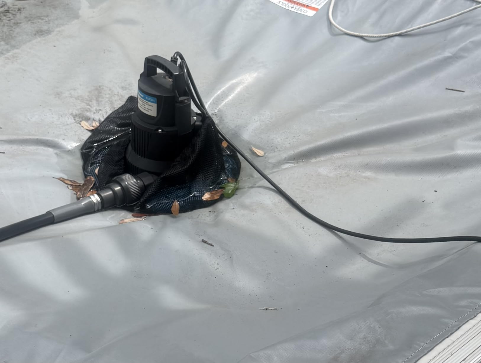 Acquaer Submersible Water Pump 1/6 HP Sump Pump Thermoplastic Utility Pump Small Electric Water Pump 1750GPH Water Remove for Basement Hot Tubs Garden Pool Cover Draining with 10 ft Cord customer photo 1