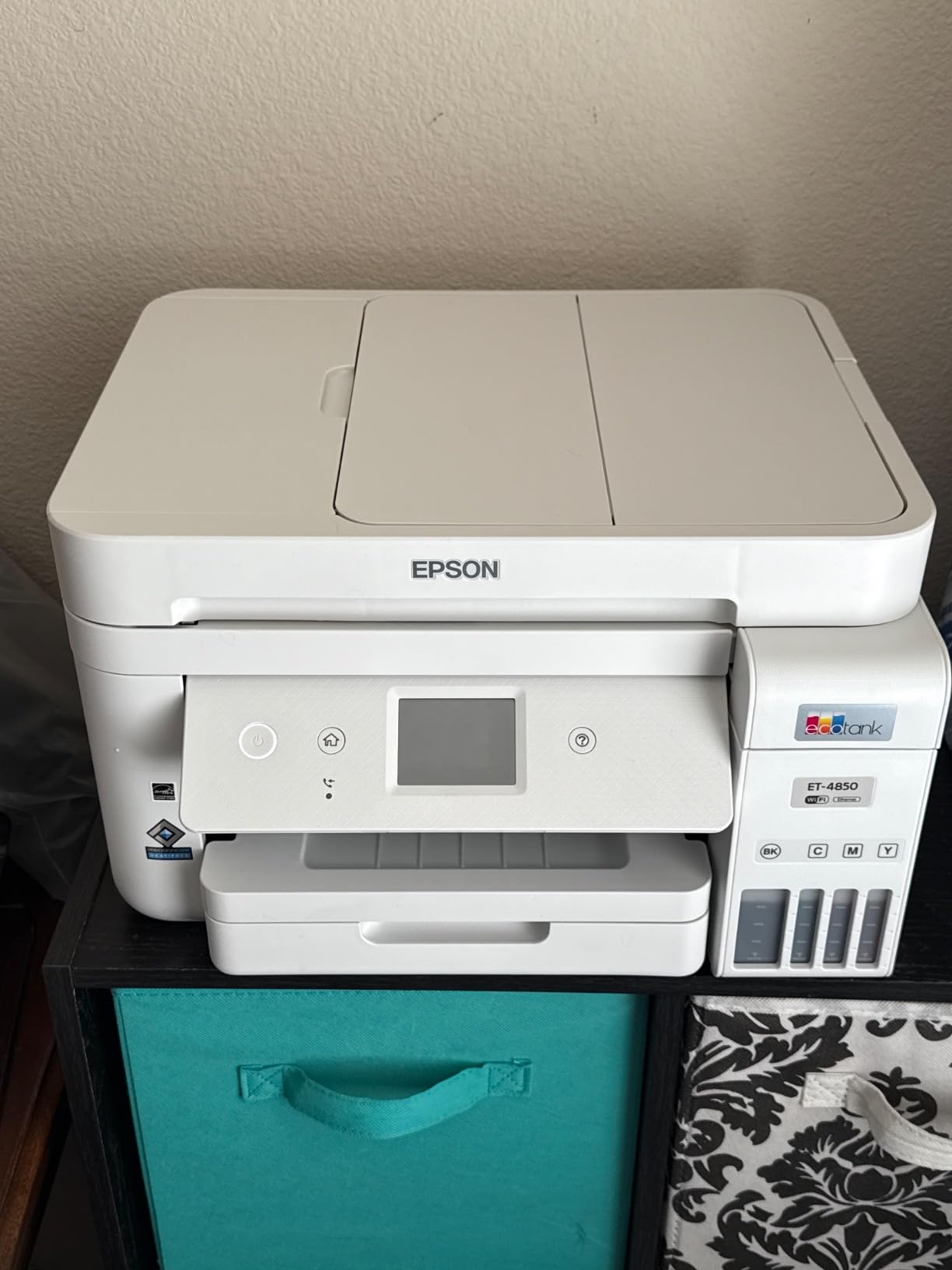 Epson EcoTank ET-4850 Wireless Color All-in-One Supertank Printer - Black customer photo 1
