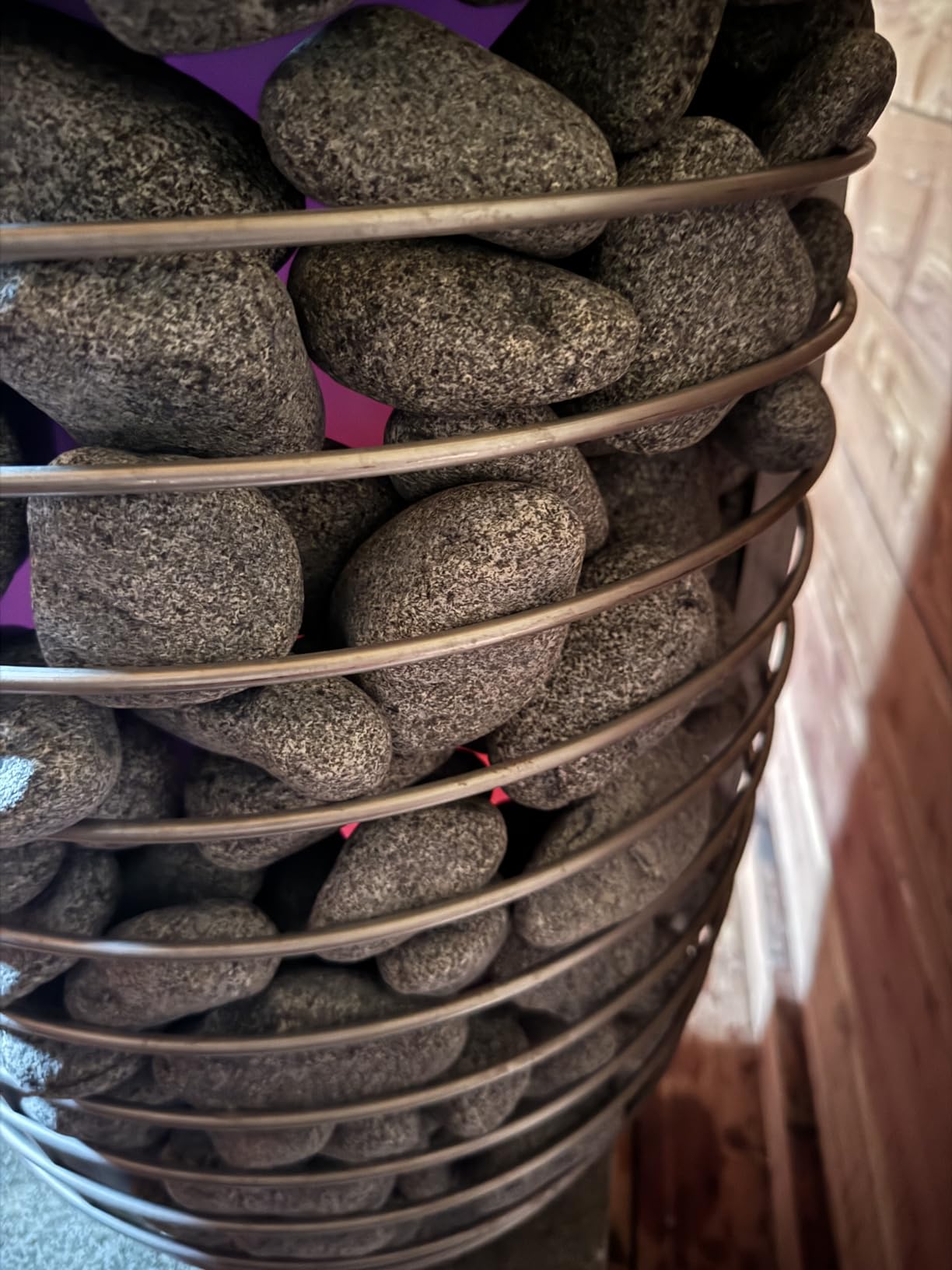 HUUM Hive Wood 13 kW Sauna Stove, 198 pounds of Rounded Olivine Stones Included (for saunas Between 210-460 cu ft.) customer photo 2