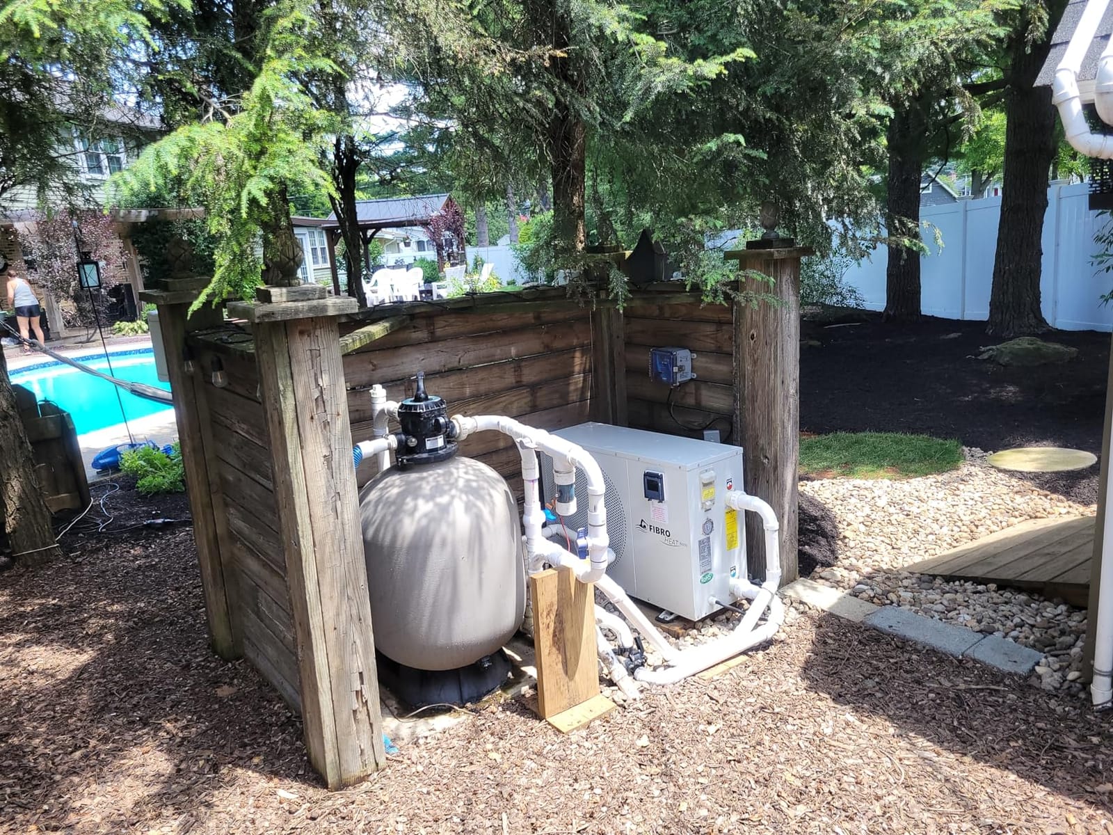 FibroPool Swimming Pool Heat Pump - FH270 70,000 BTU - for Above Ground and Inground Pools and Spas - High Efficiency, All Electric Heater - No Natural Gas or Propane Needed customer photo 1