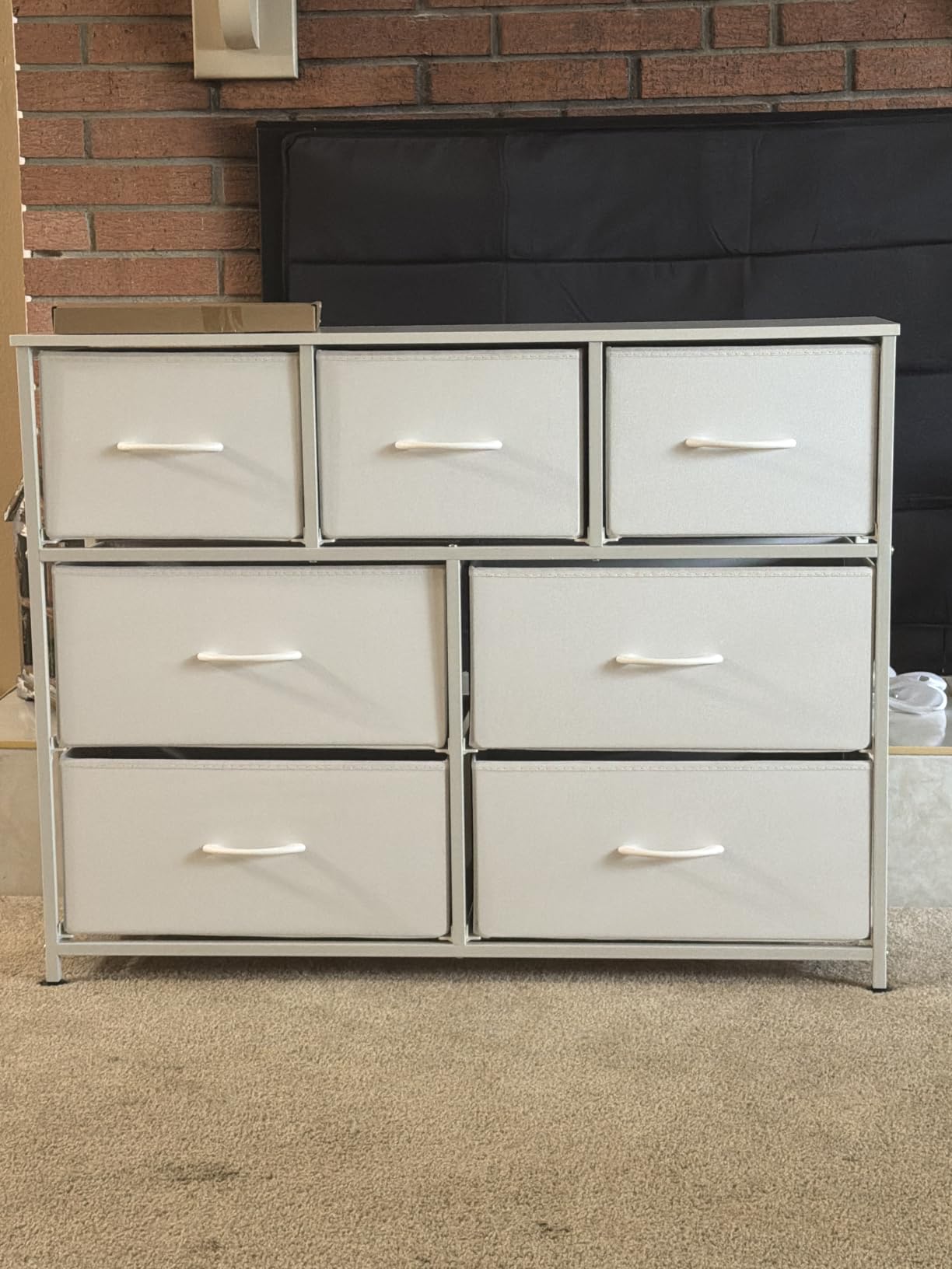 WLIVE Dresser for Bedroom, 7 Drawers, TV Stand, Rustic Brown customer photo 1